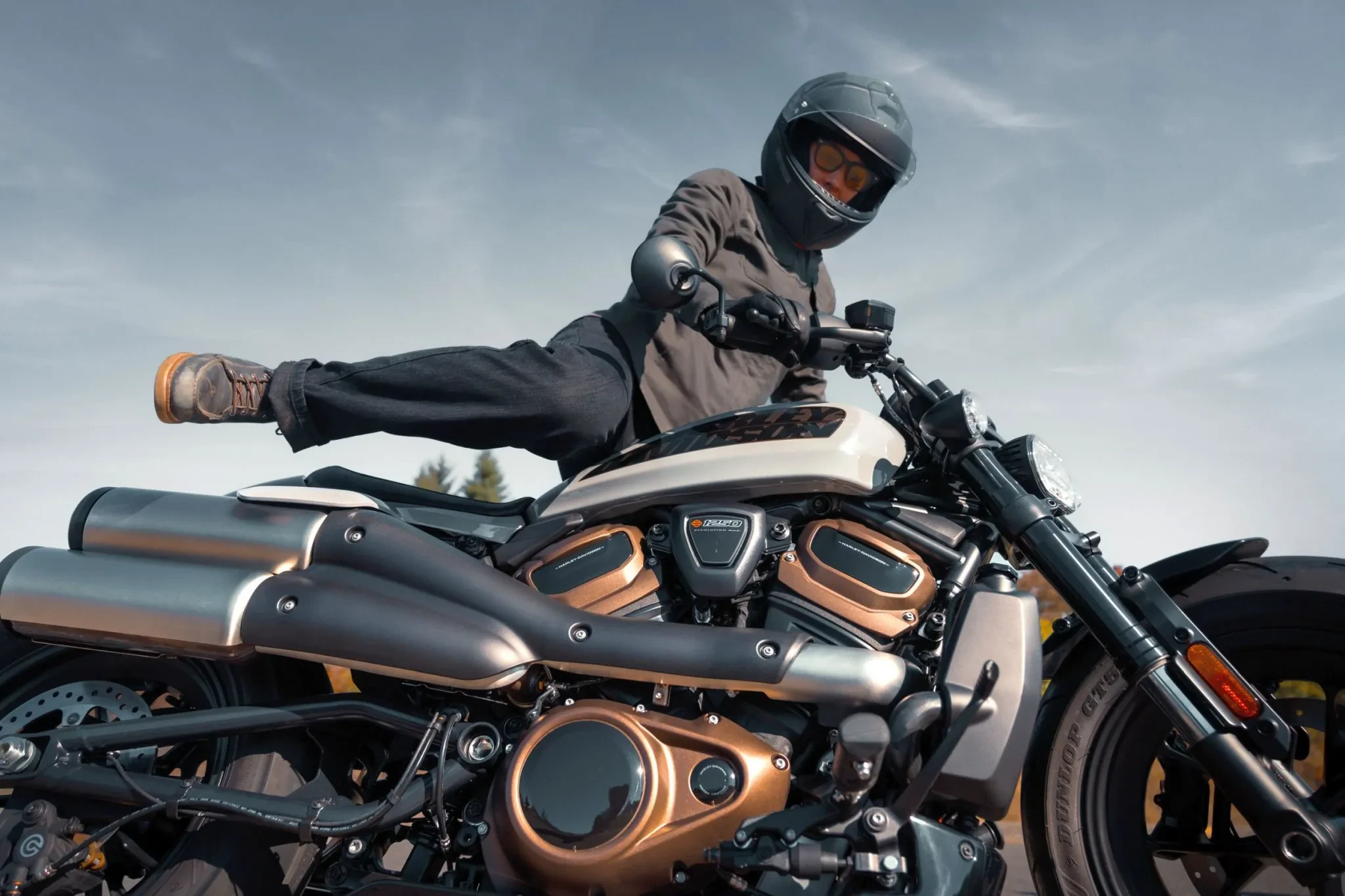 Person assembling Harley Davidson model kit 2024