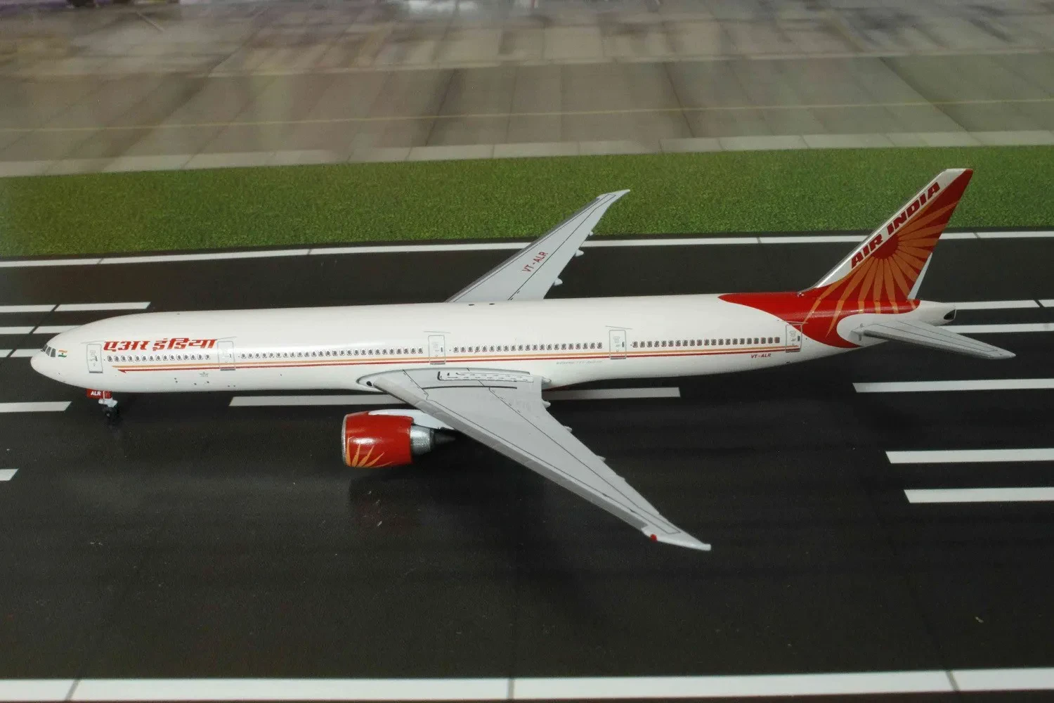 Detailed diecast airplane model