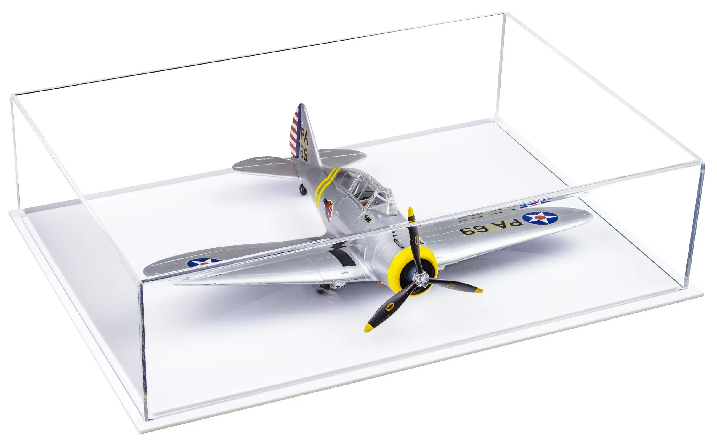 Diecast airplane model display case