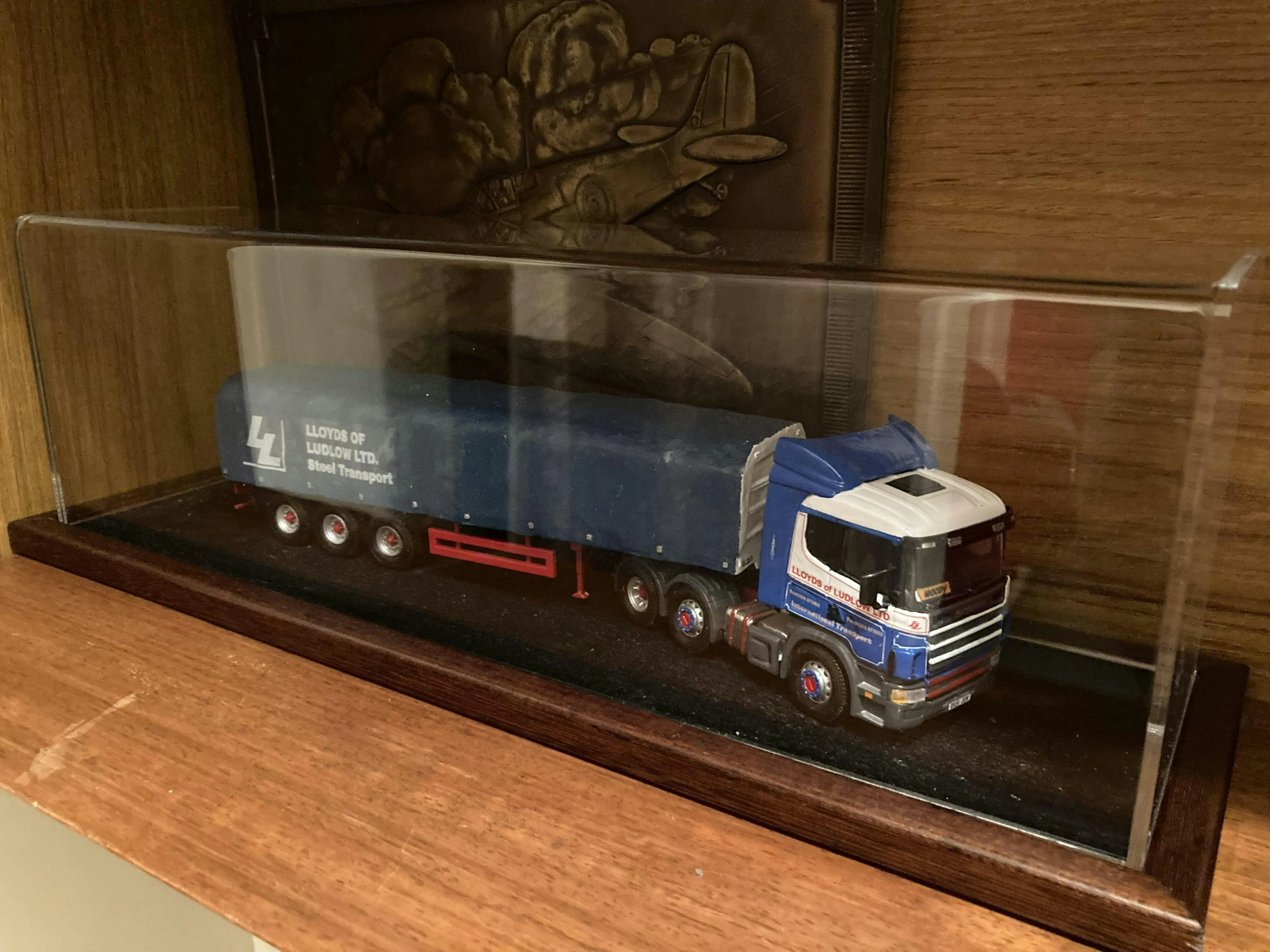 Diecast dump trucks display case
