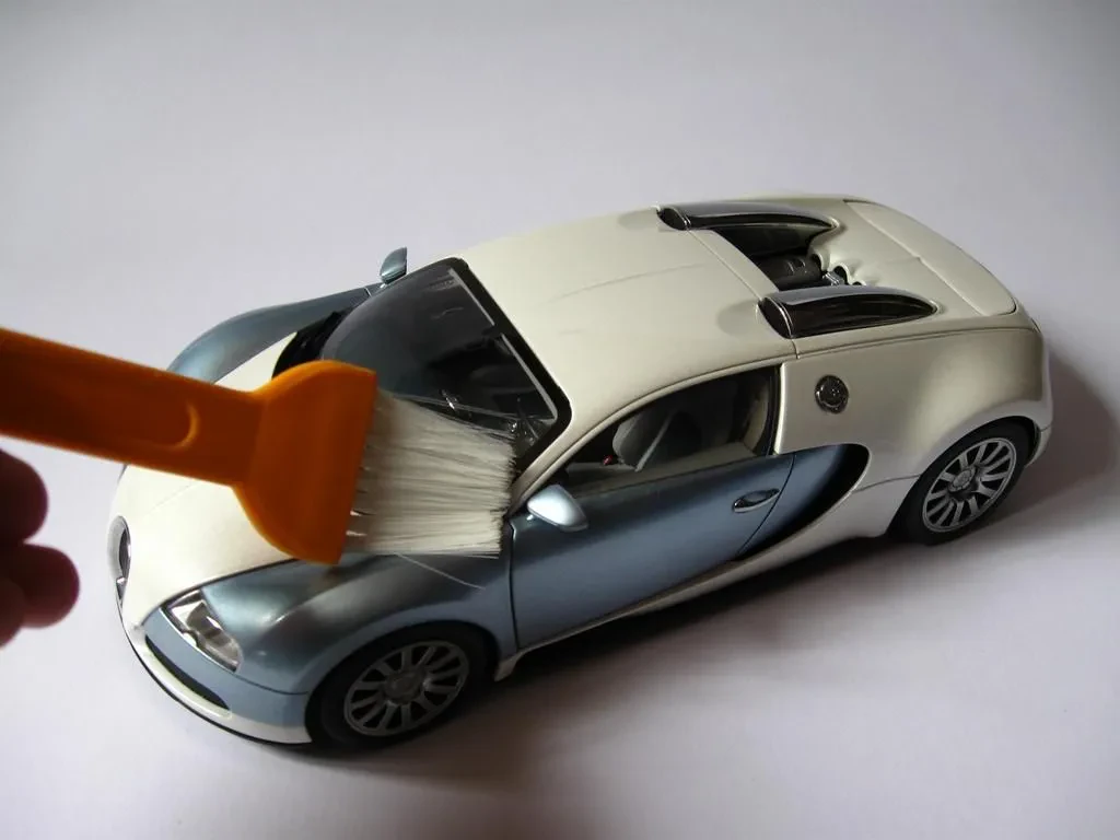 Cleaning diecast car