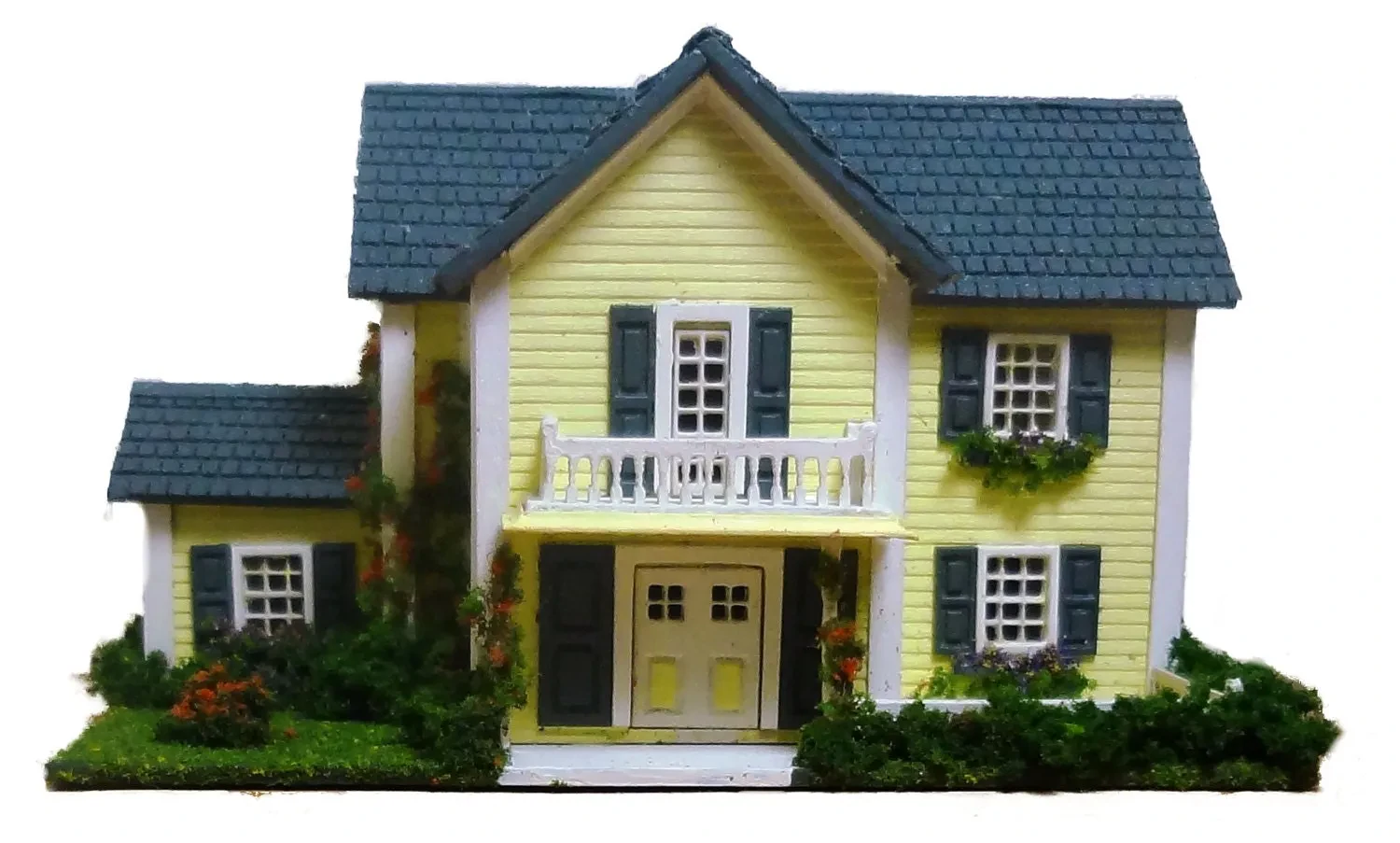 Collection of Diecast Houses on Display