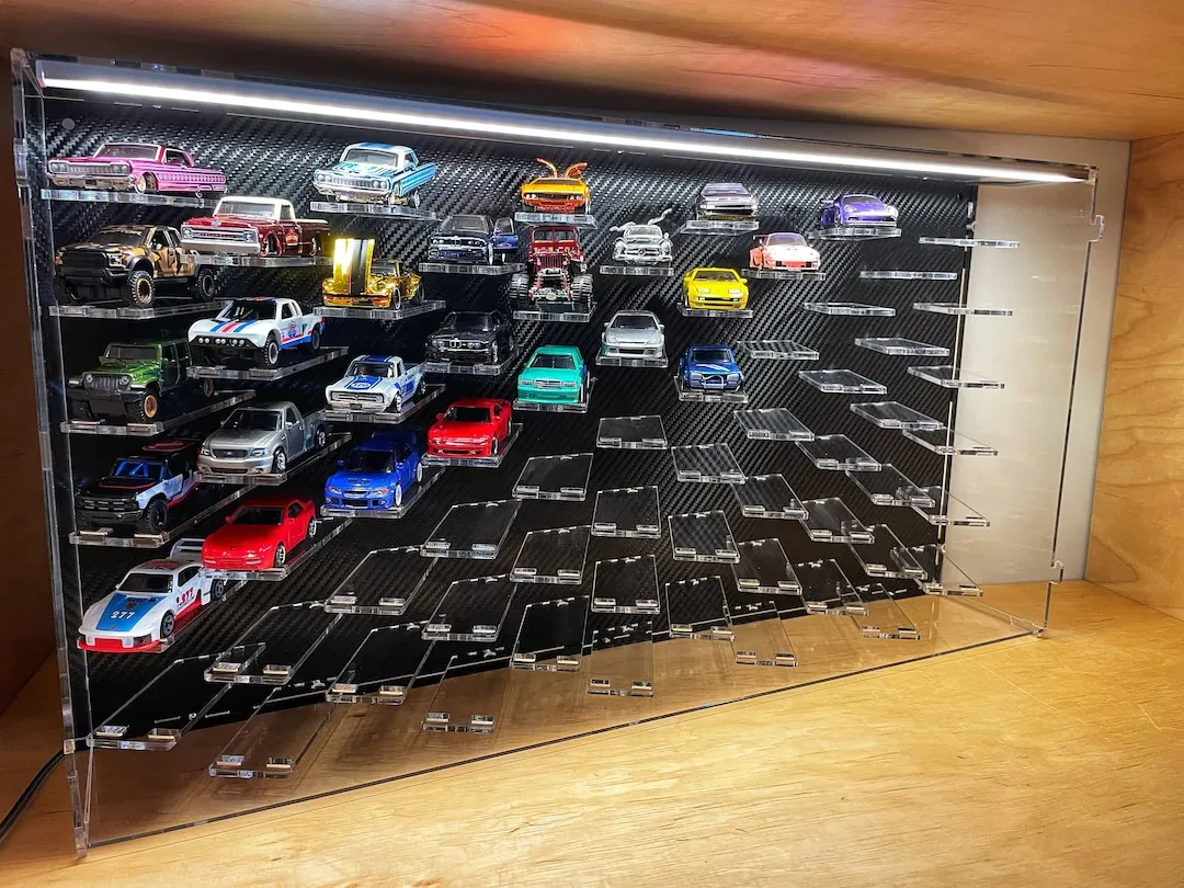 Hot Wheels car display