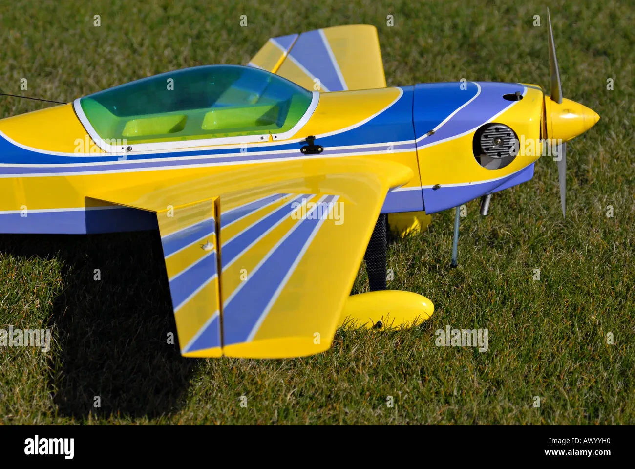 Model airplanes close-up