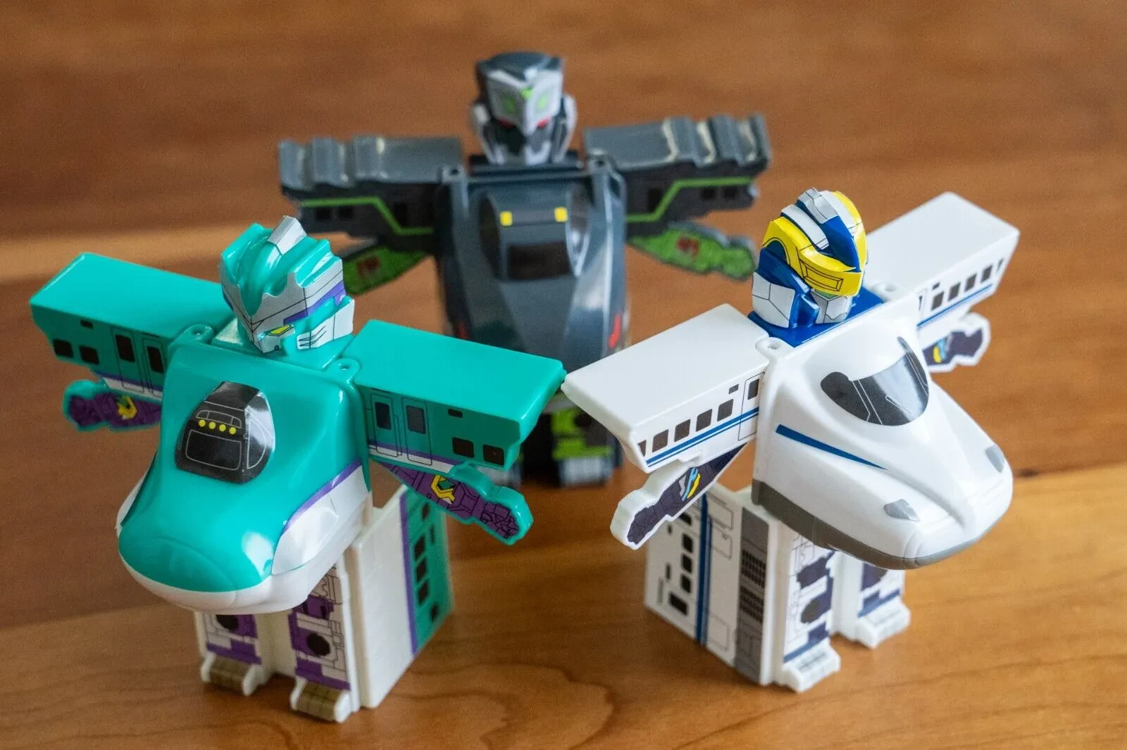 Shinkansen diecast collection display 2024