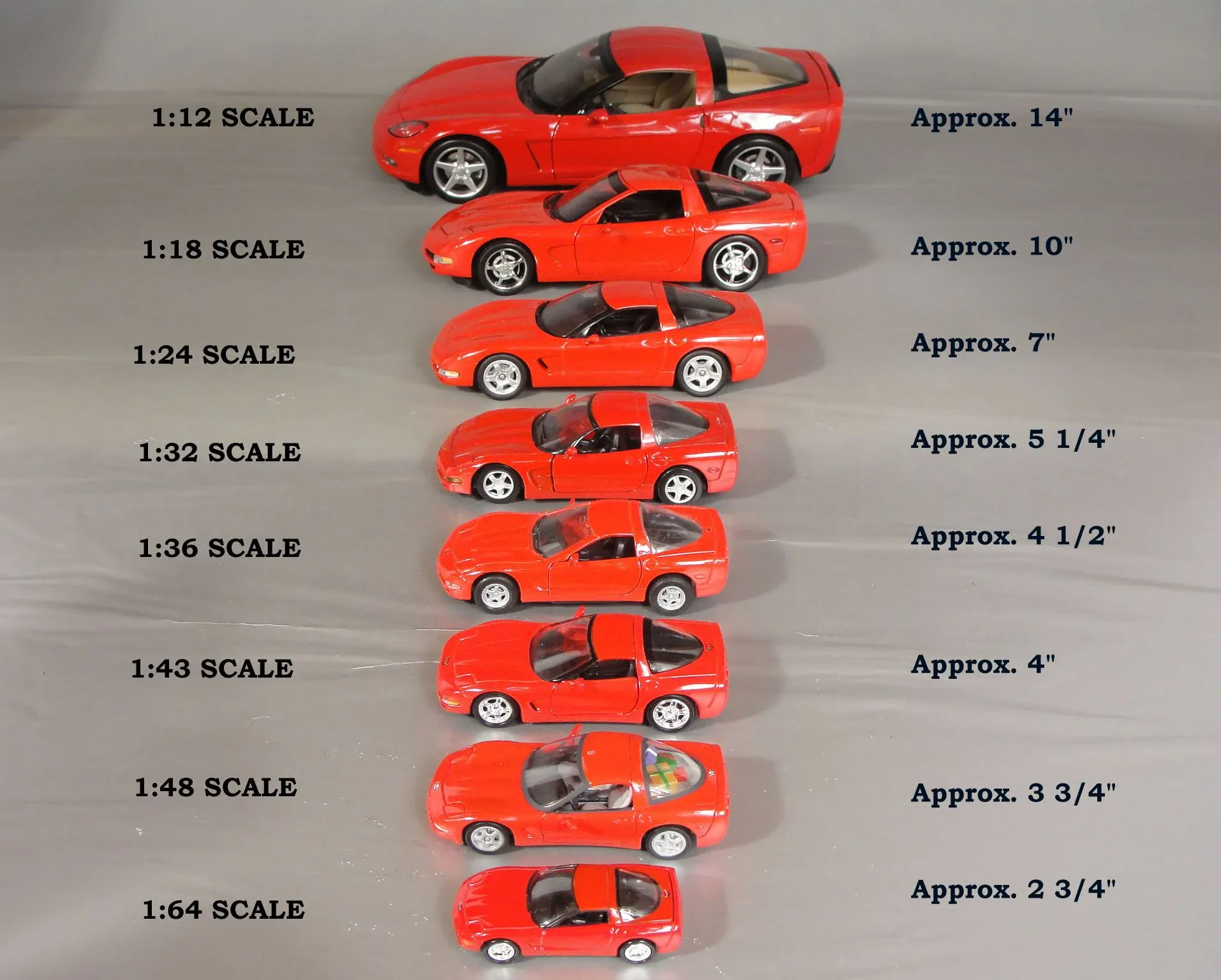 Larger scale diecast car detail