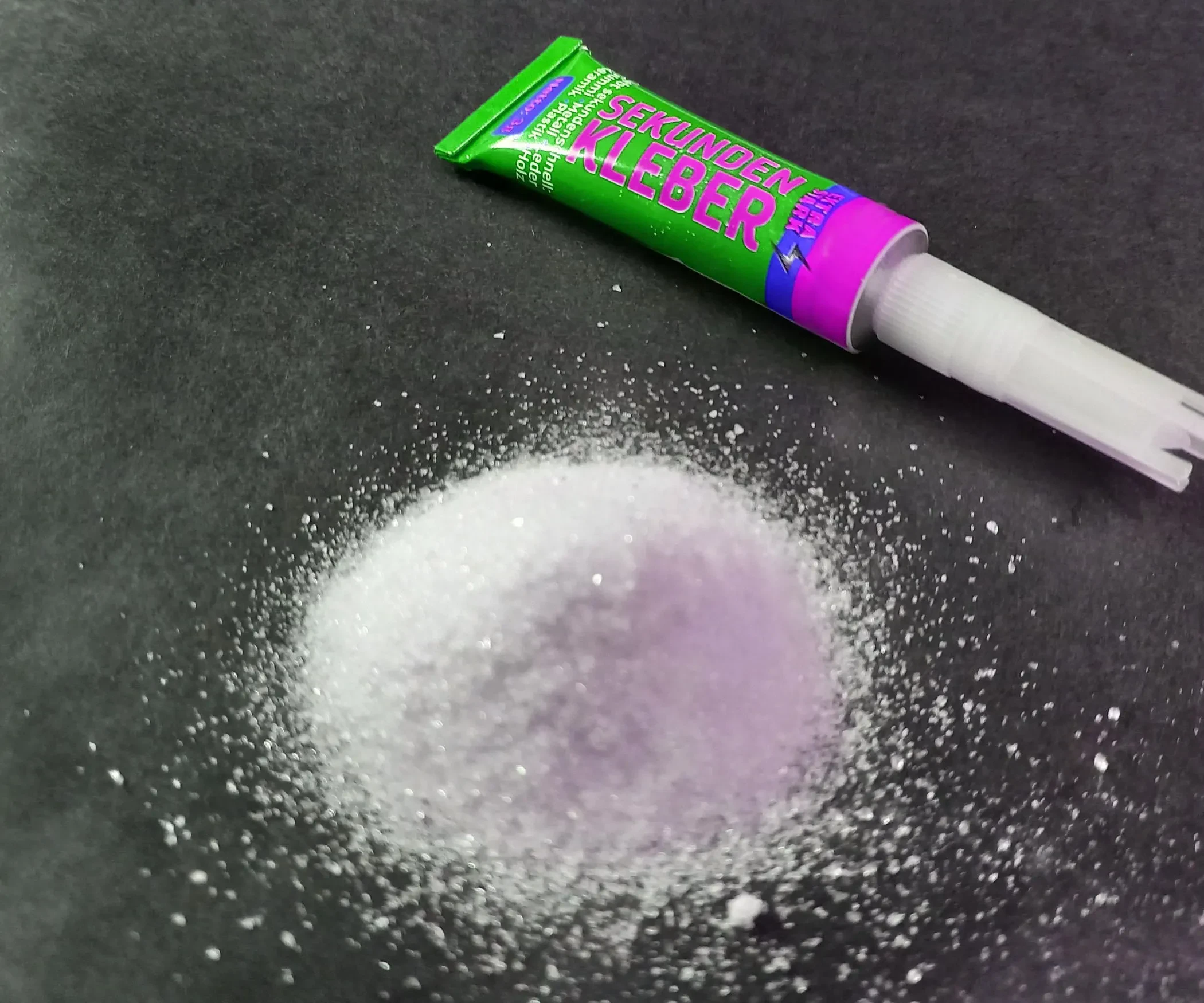 Repairing broken part with glue