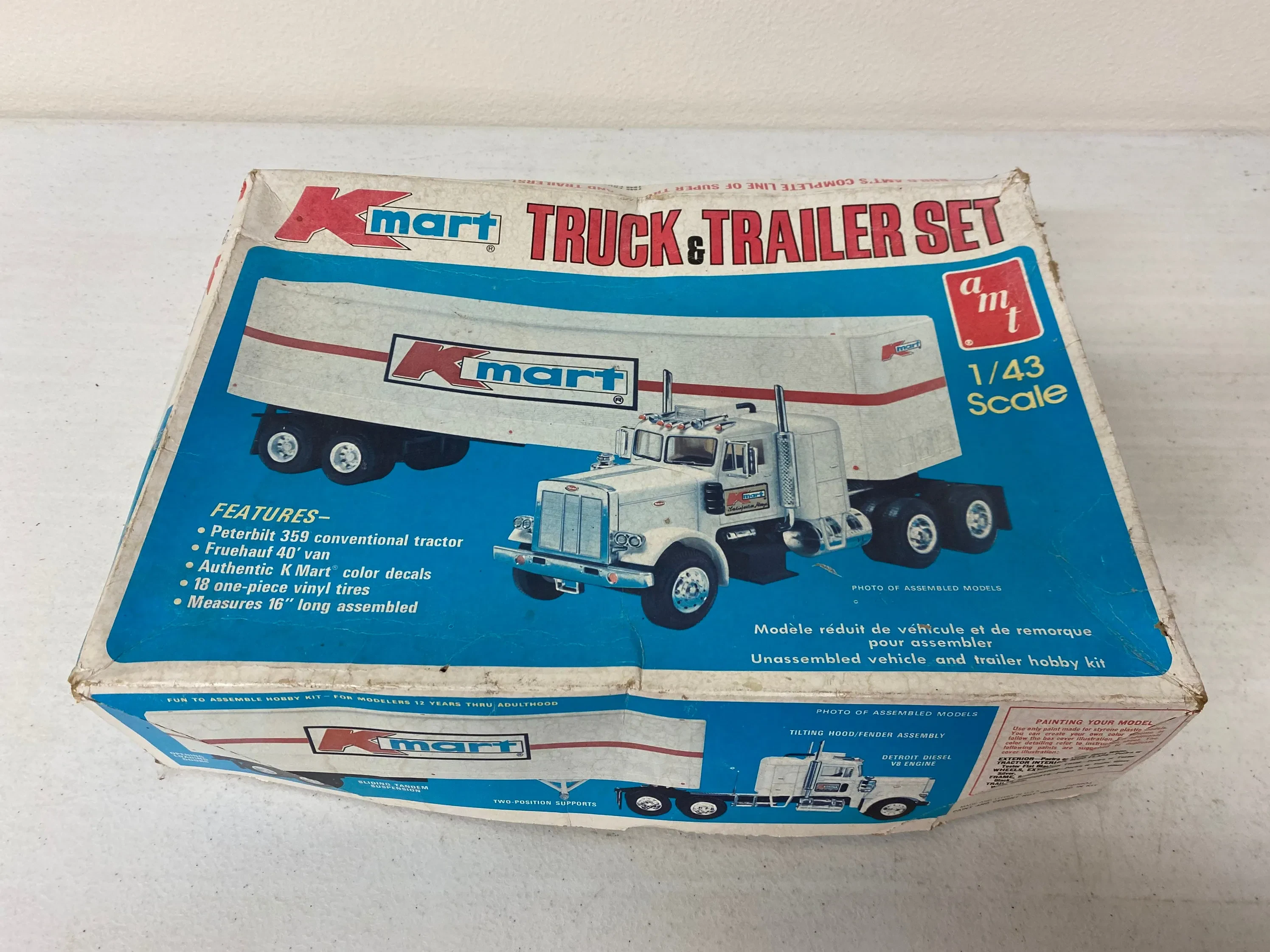 Close up of a Kmart diecast truck