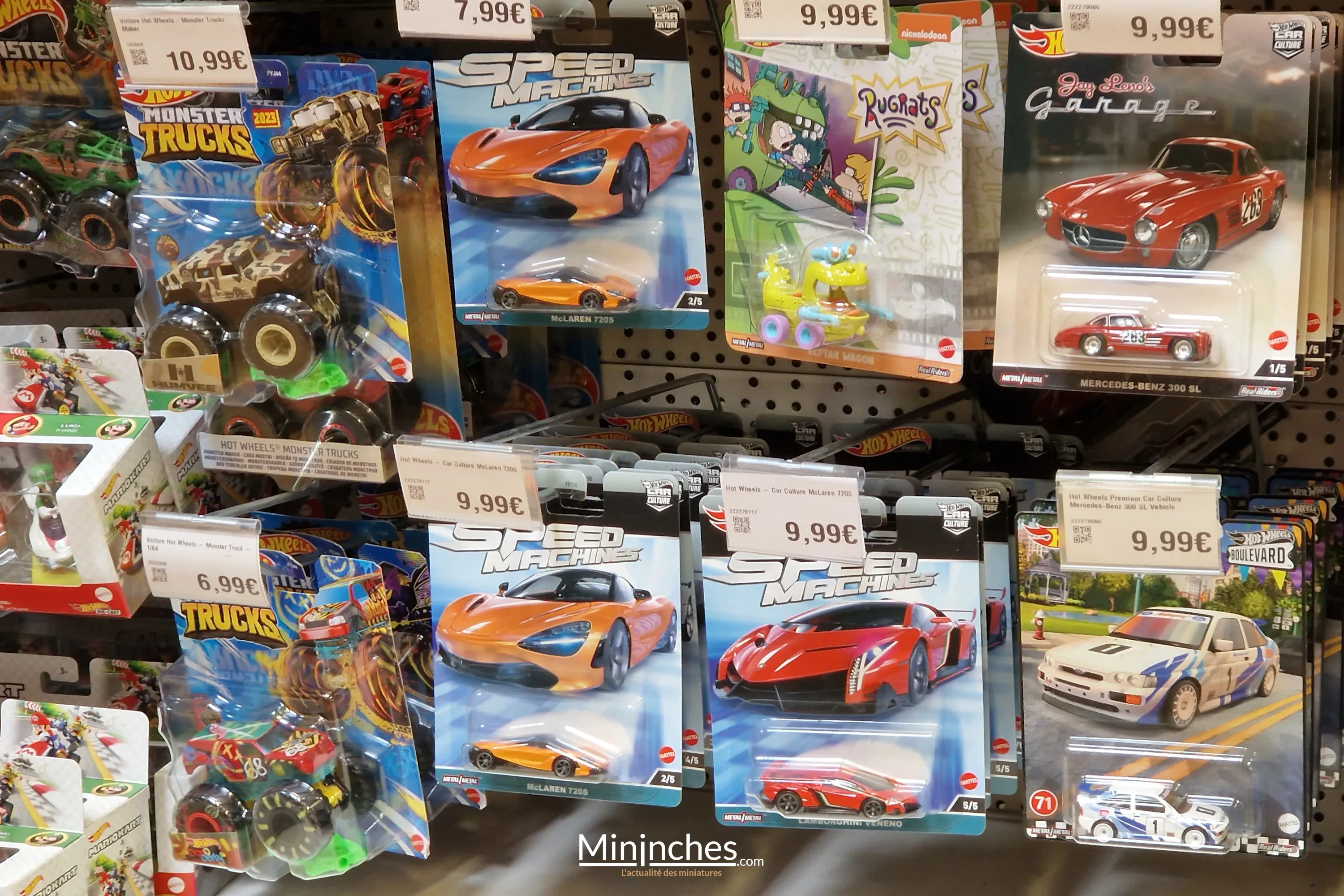 Hot Wheels display at Smyths