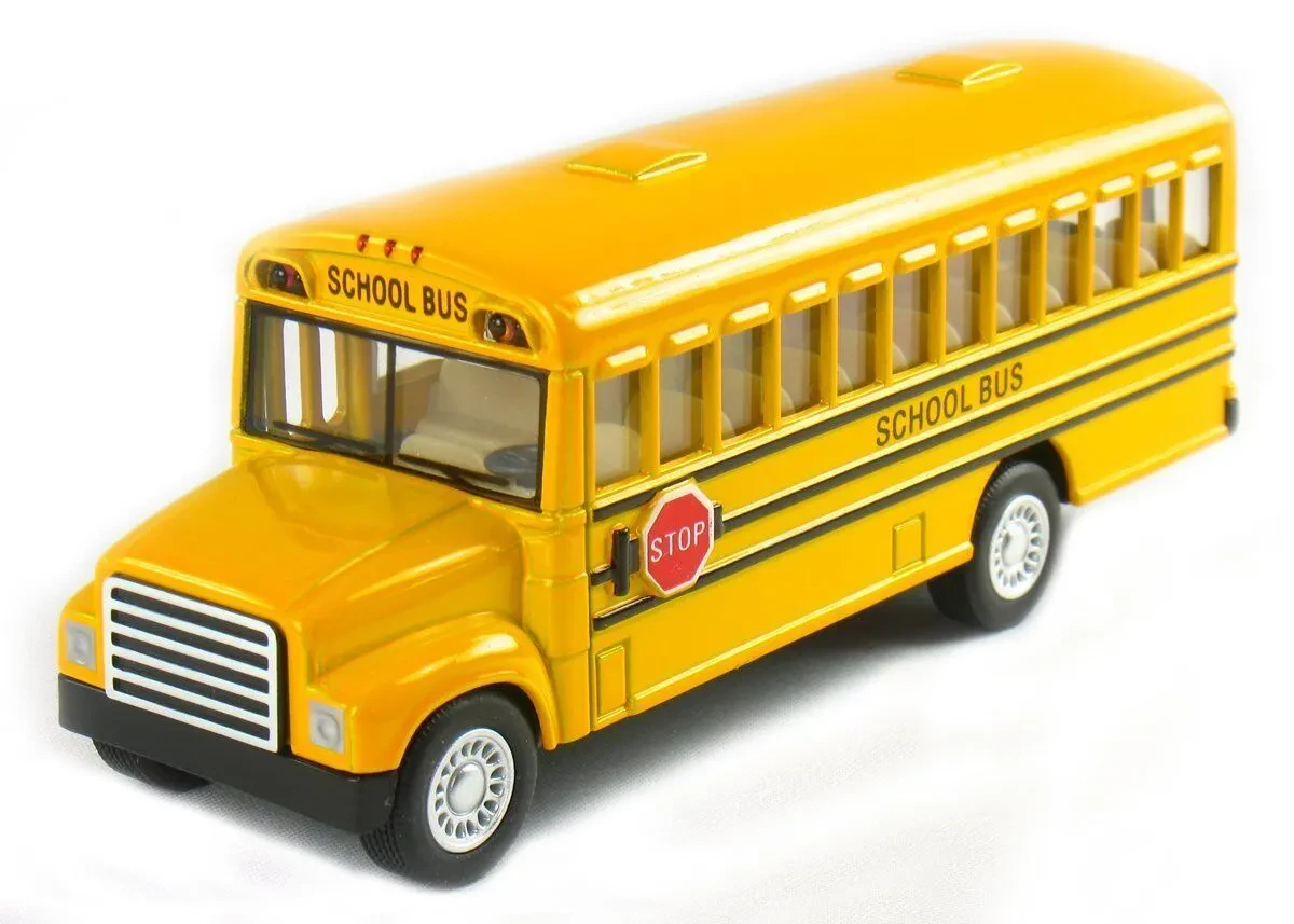 Modern diecast school bus