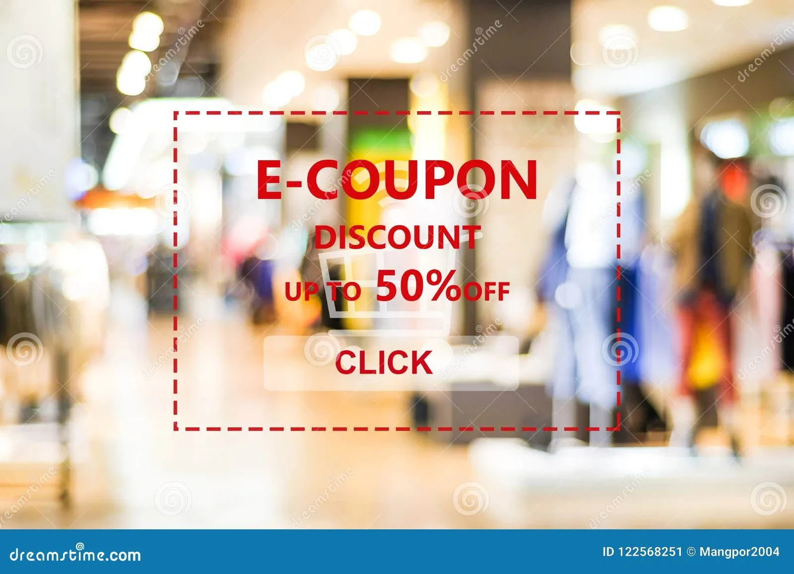 Retailer website showing coupon code banner