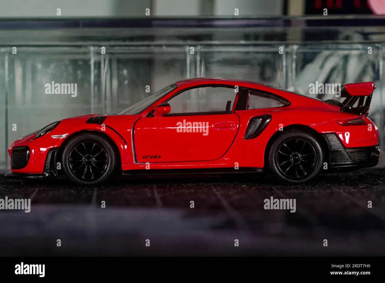 Diecast car close-up