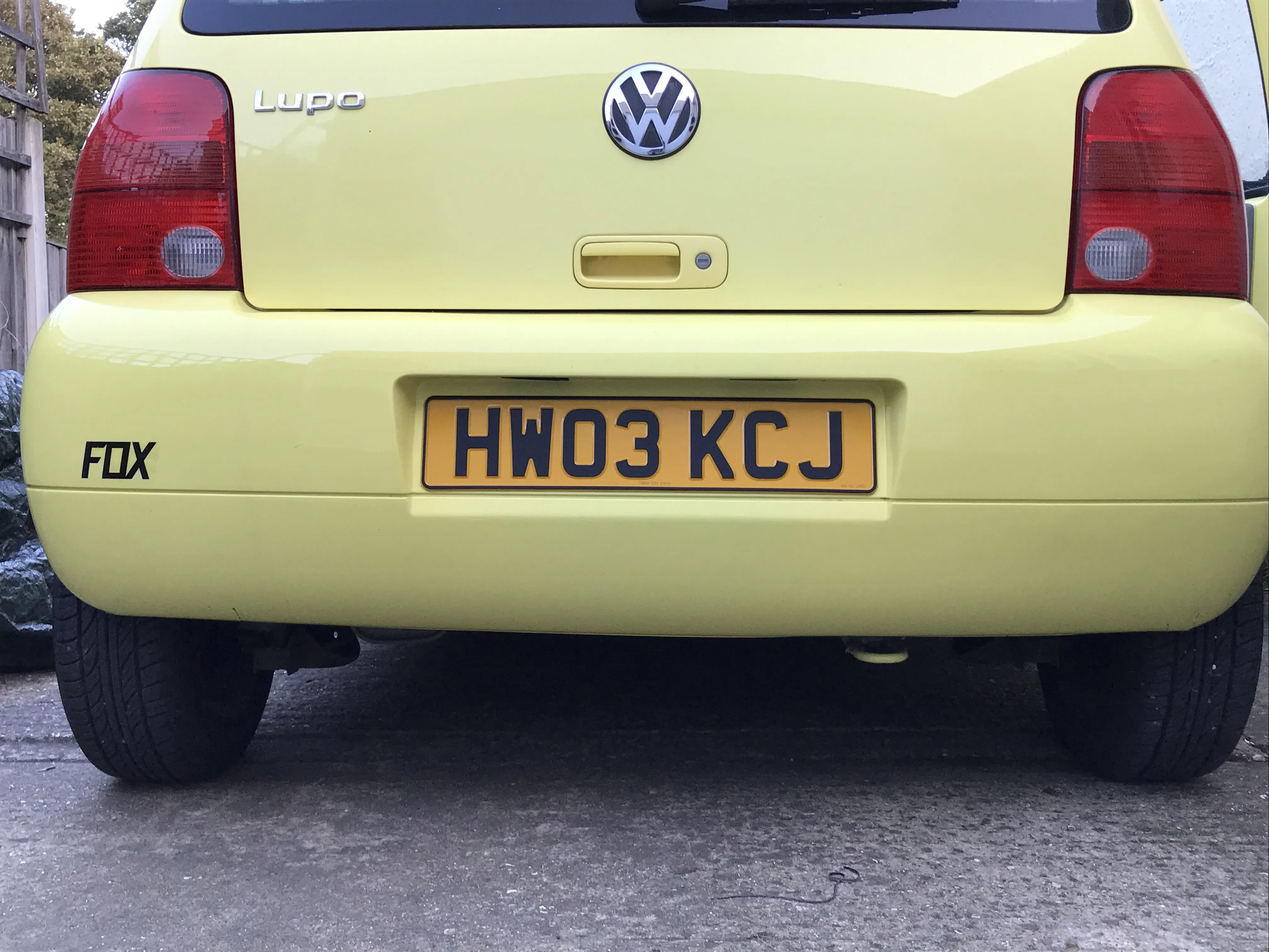 VW Lupo Diecast Yellow