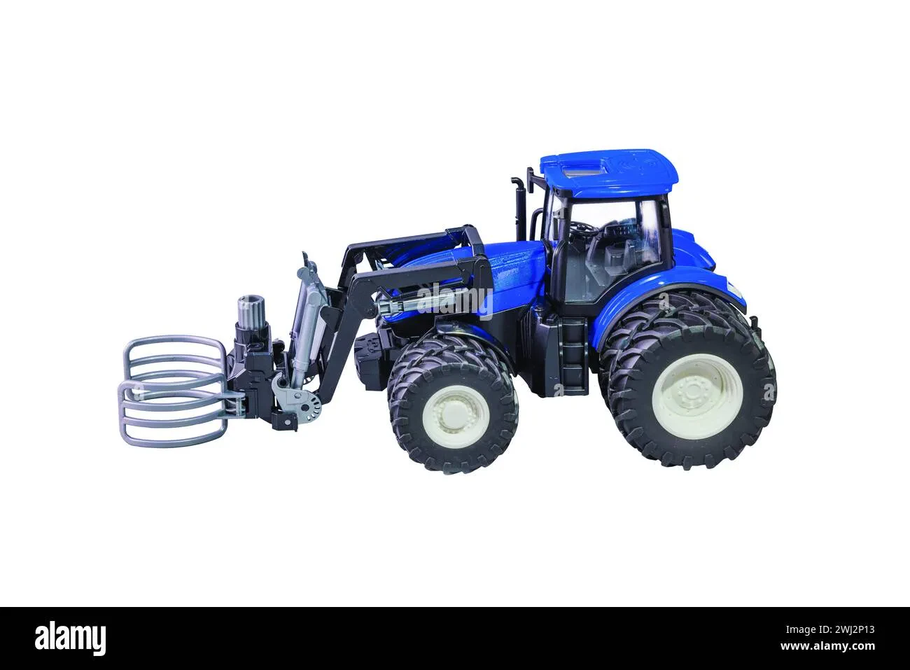Close up of diecast tractor detail