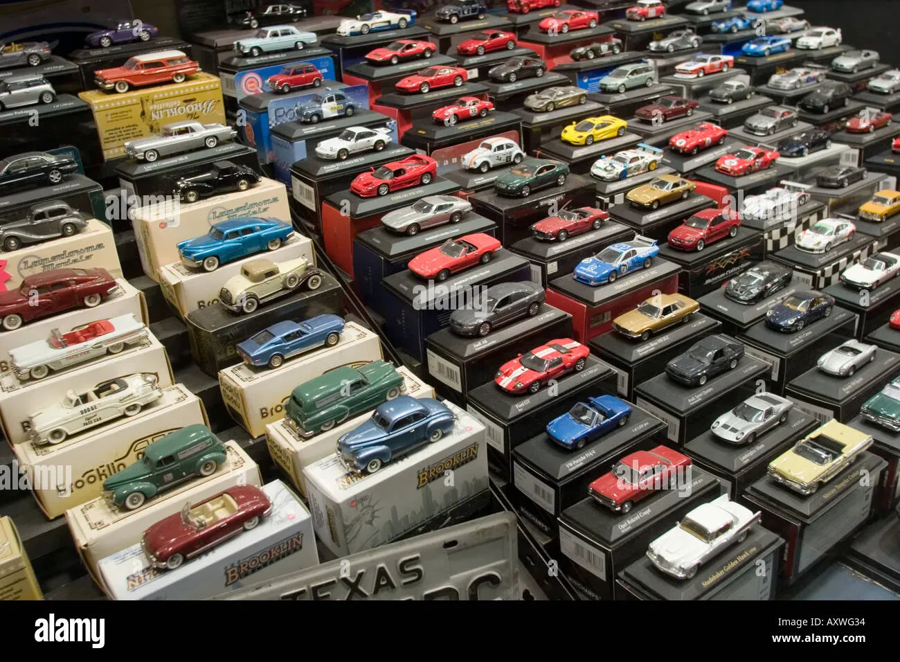 Local toy store diecast display