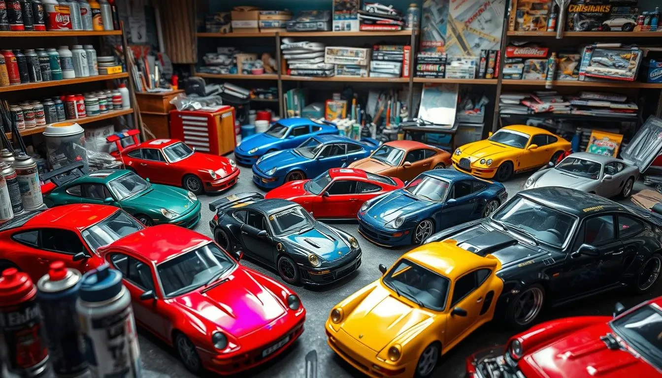 painting diecast car