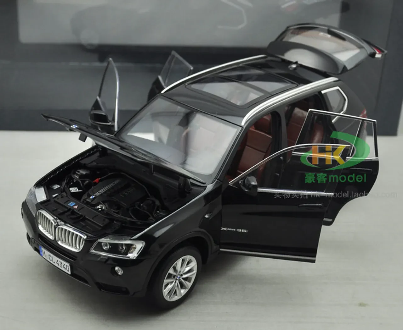 Collection of BMW X3 diecast models