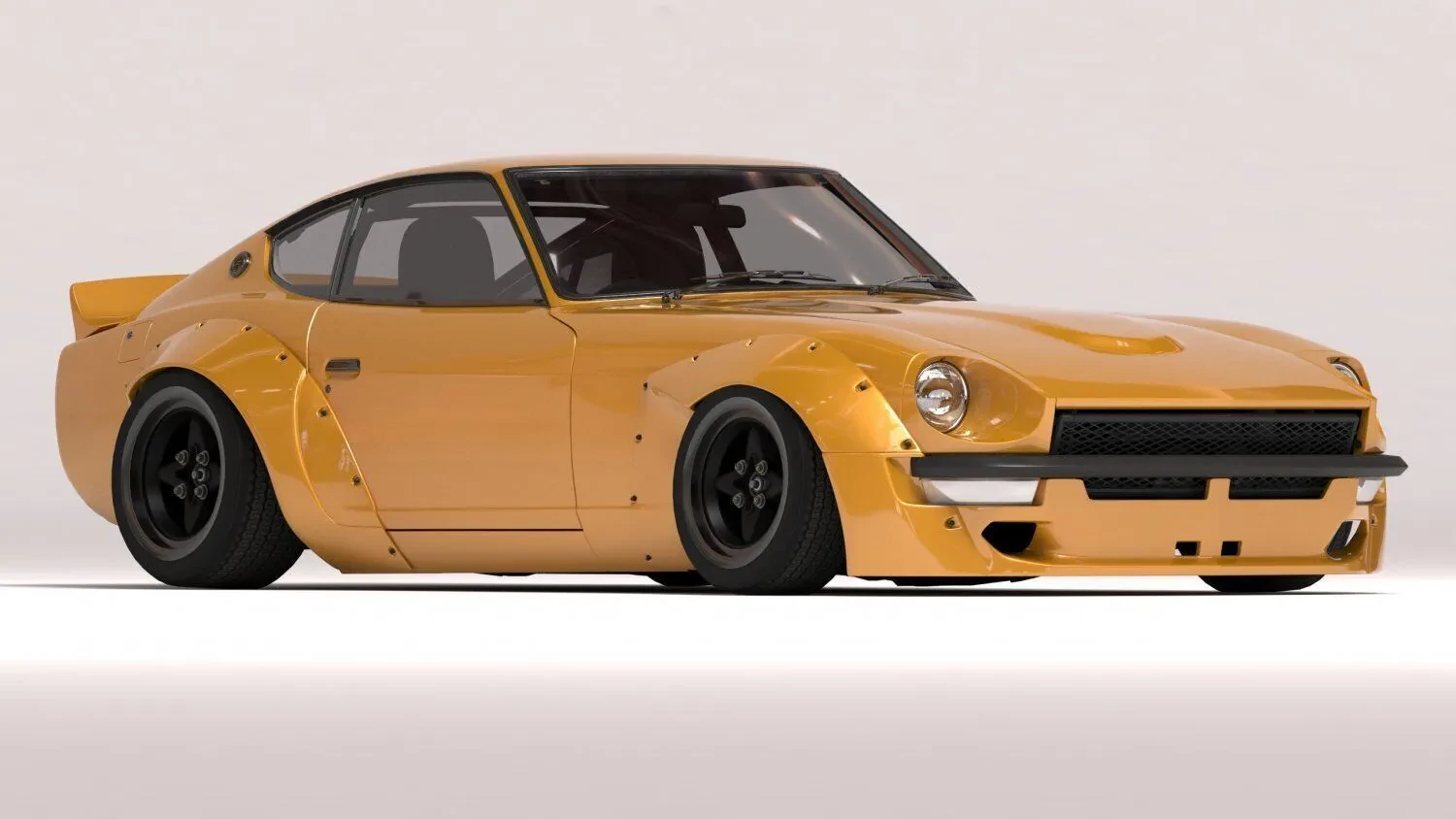 Datsun 240Z diecast model with widebody kit