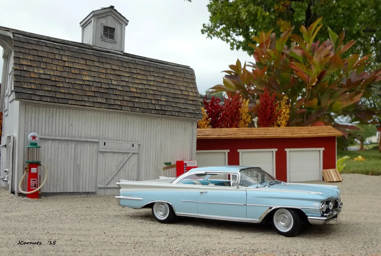 1959 Oldsmobile diecast close-up