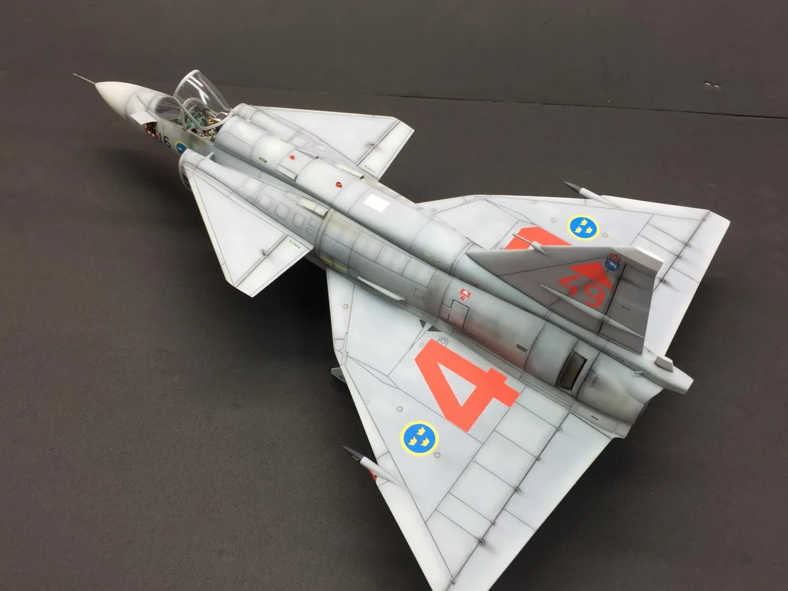 Saab Viggen Diecast Model 1/48