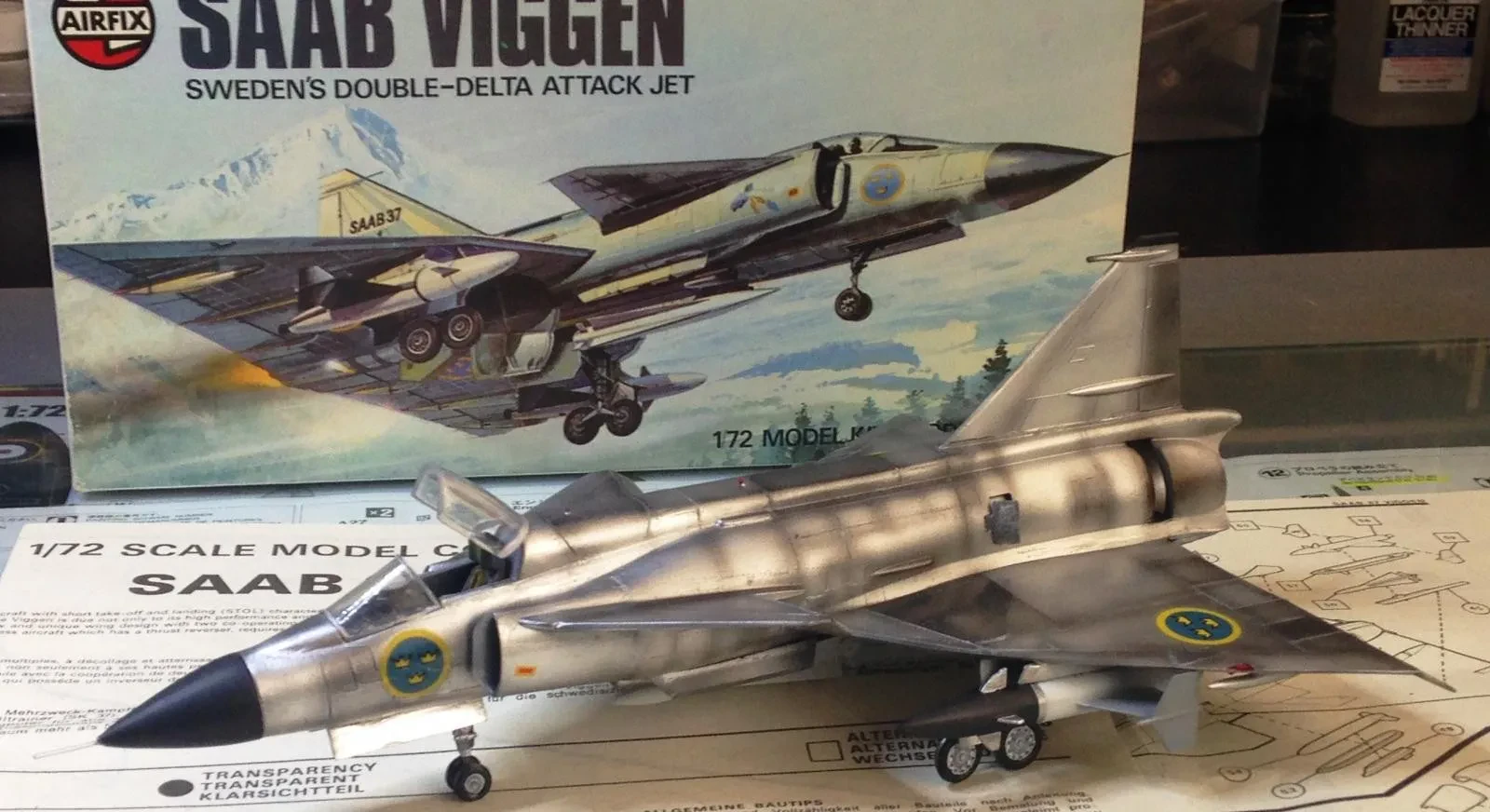 Saab Viggen Diecast Model 1/72