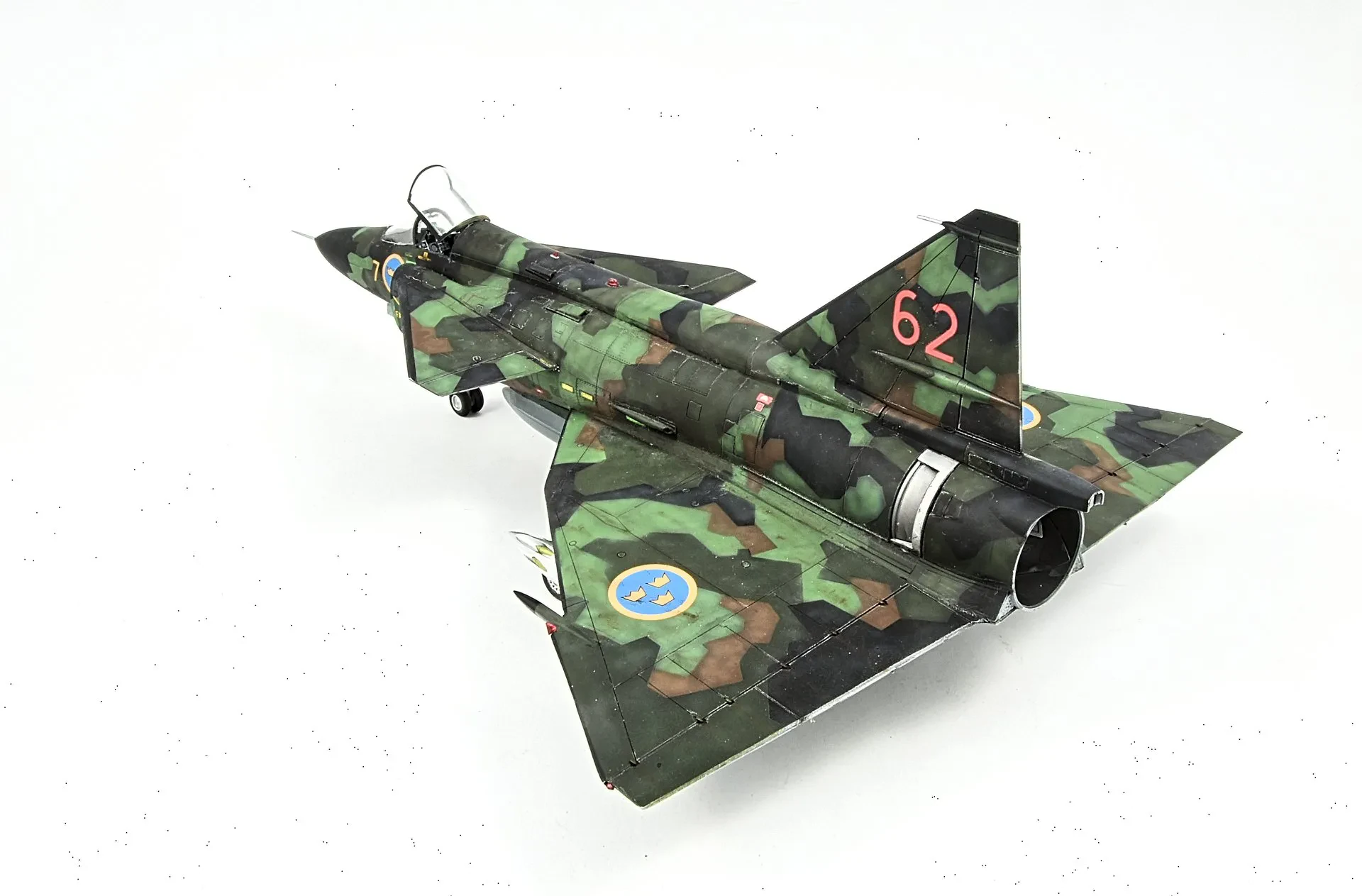 Saab Viggen Diecast Model Closeup Detail