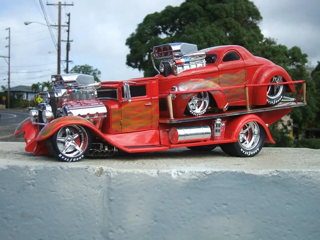 Custom diecast muscle car