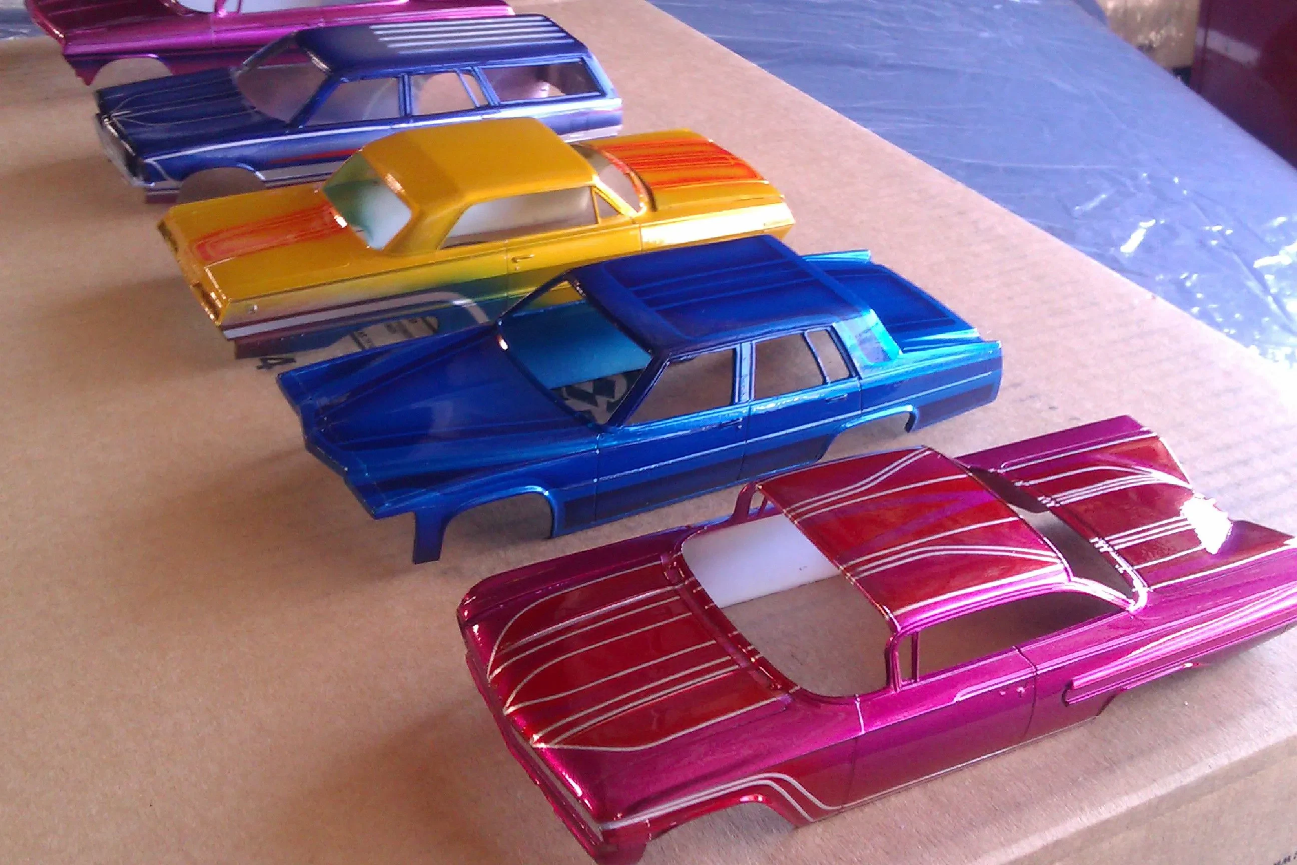 Diecast car painting tools