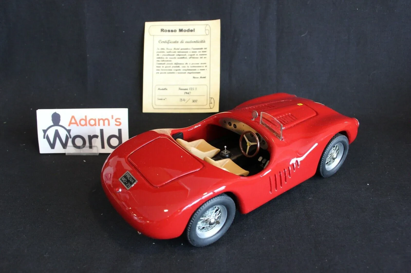 Ferrari 125 S diecast model red