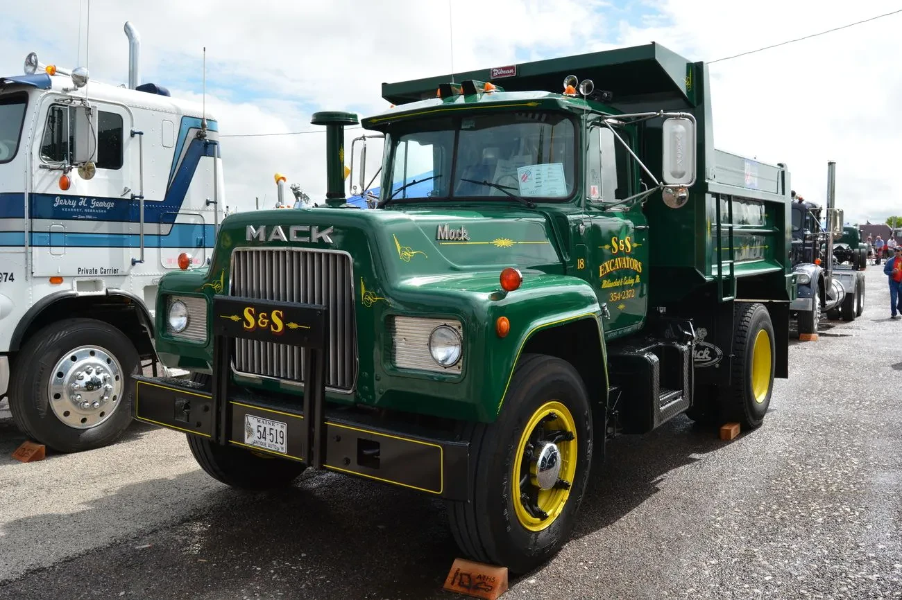 Vintage Mack truck diecast model