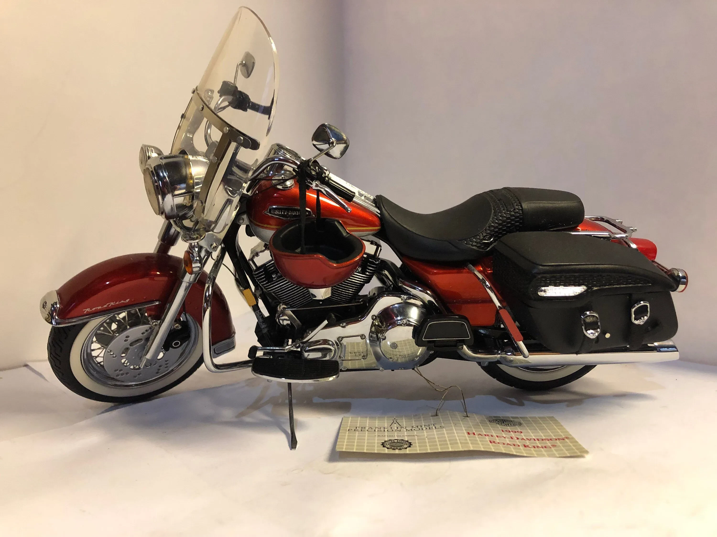 Harley Davidson diecast collection display