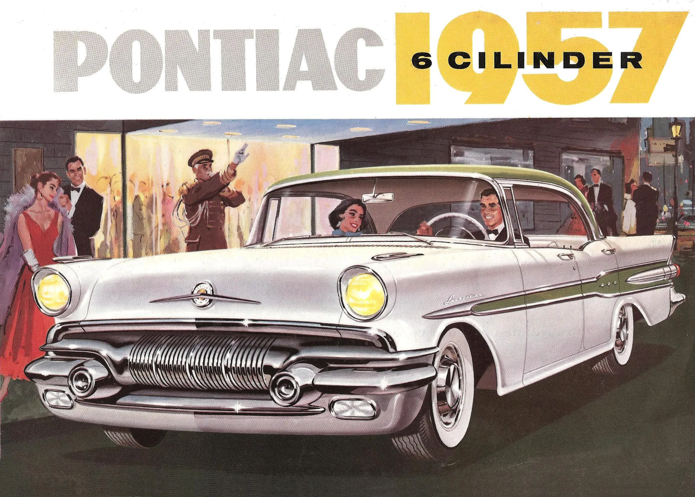 1957 Pontiac diecast rear view