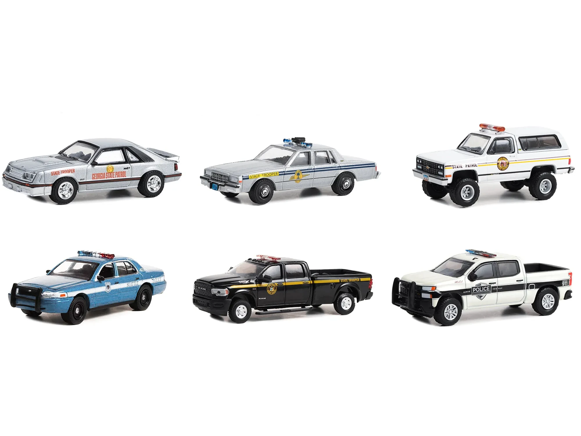 Variety of Greenlight Diecast Cars