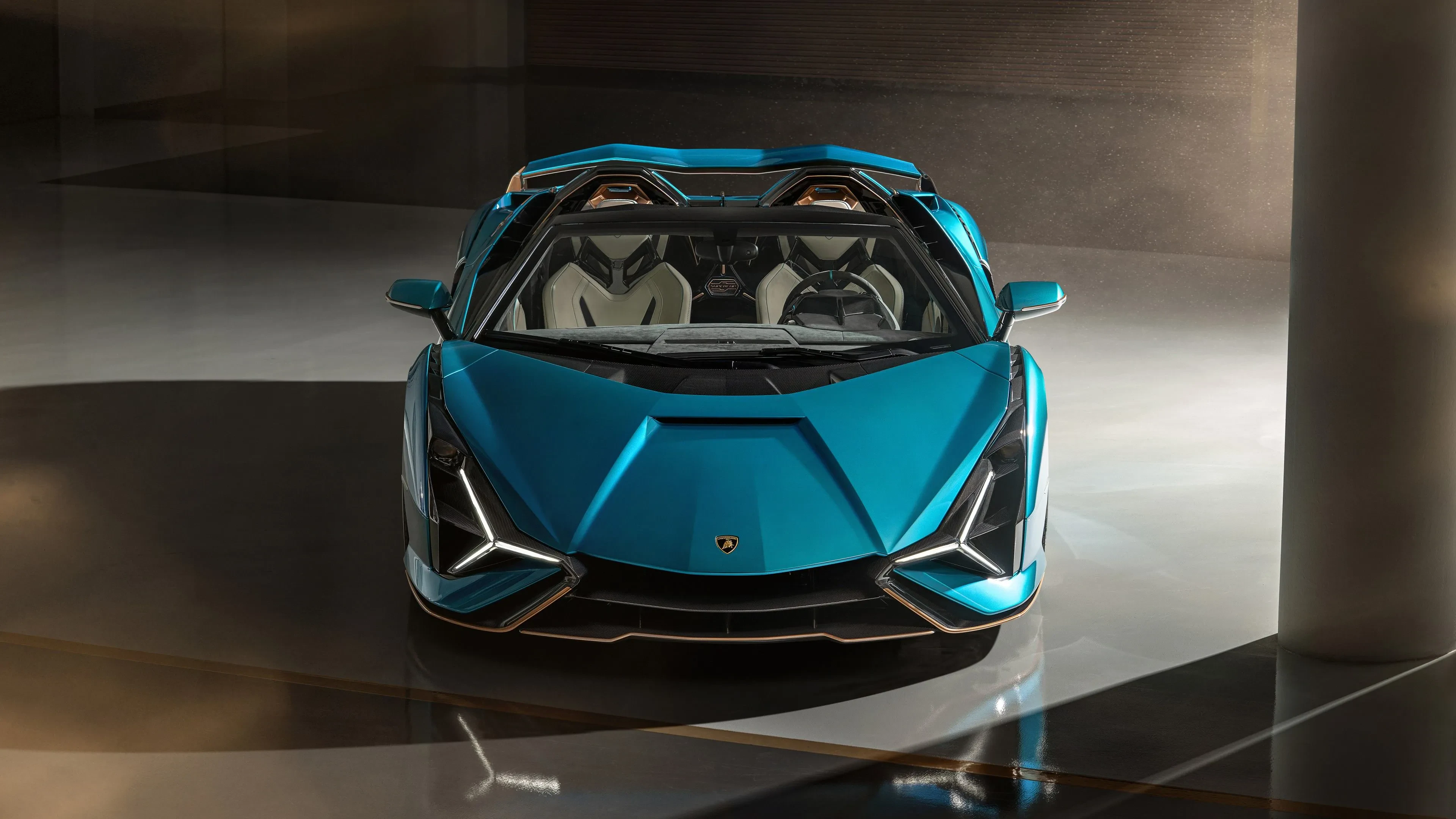 Lamborghini Sian Roadster Diecast Front View