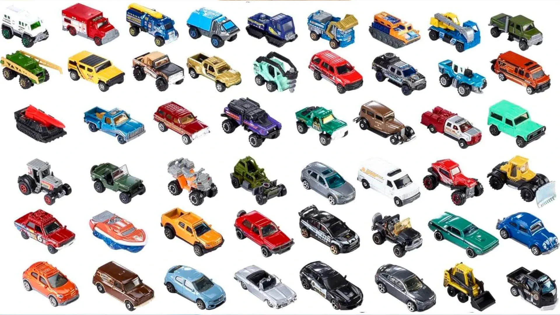 Matchbox cars in a shop