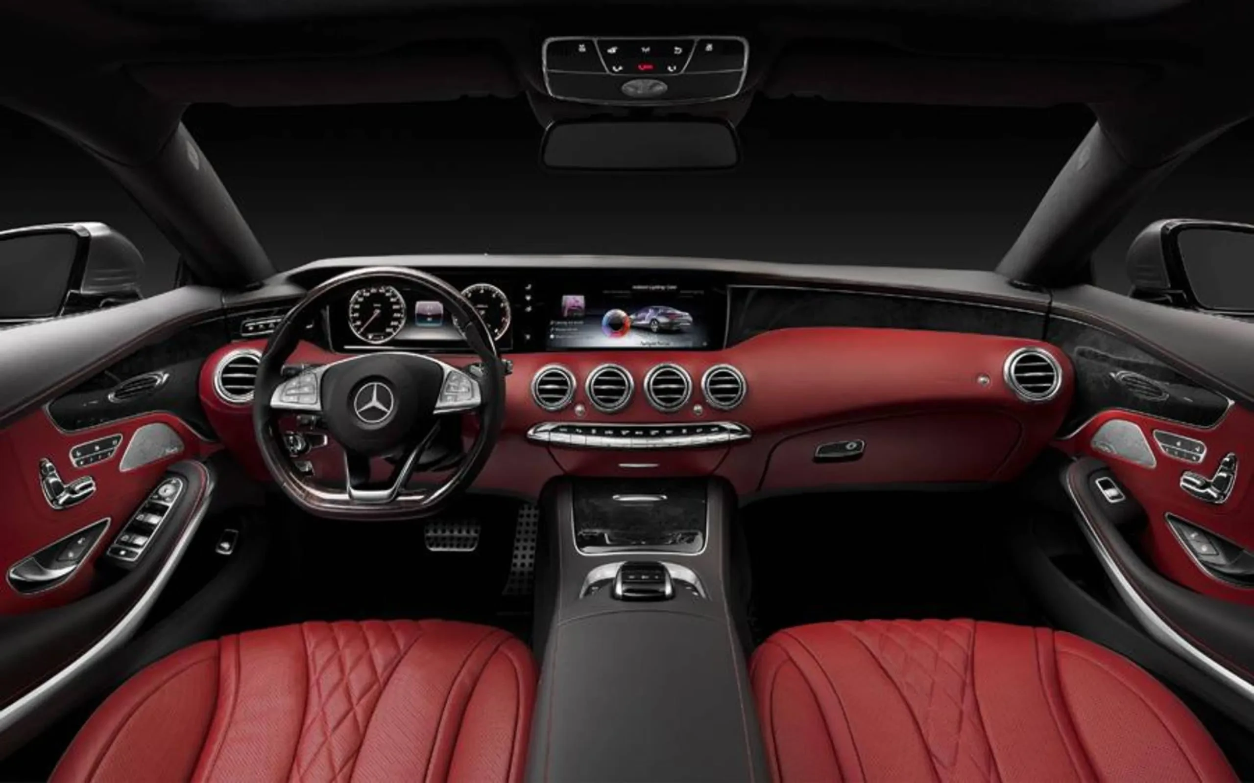Mercedes S550 diecast model interior detail