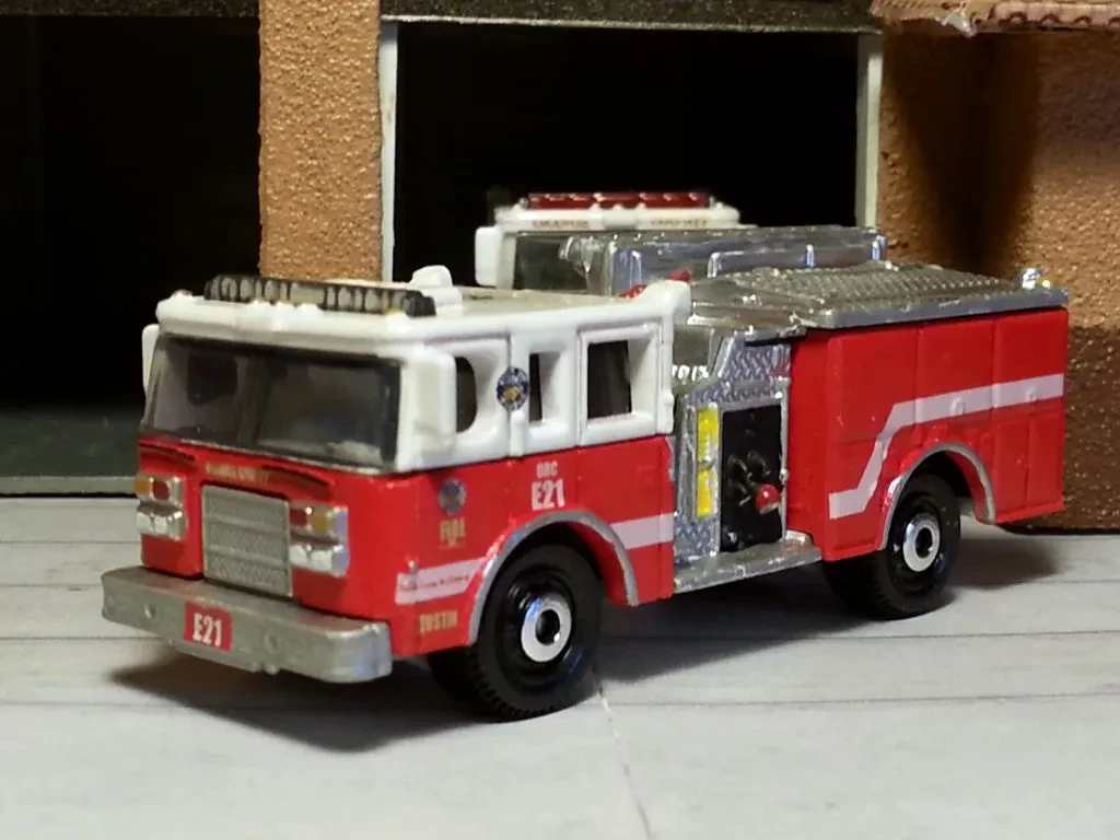 Diecast model with waterslide decals