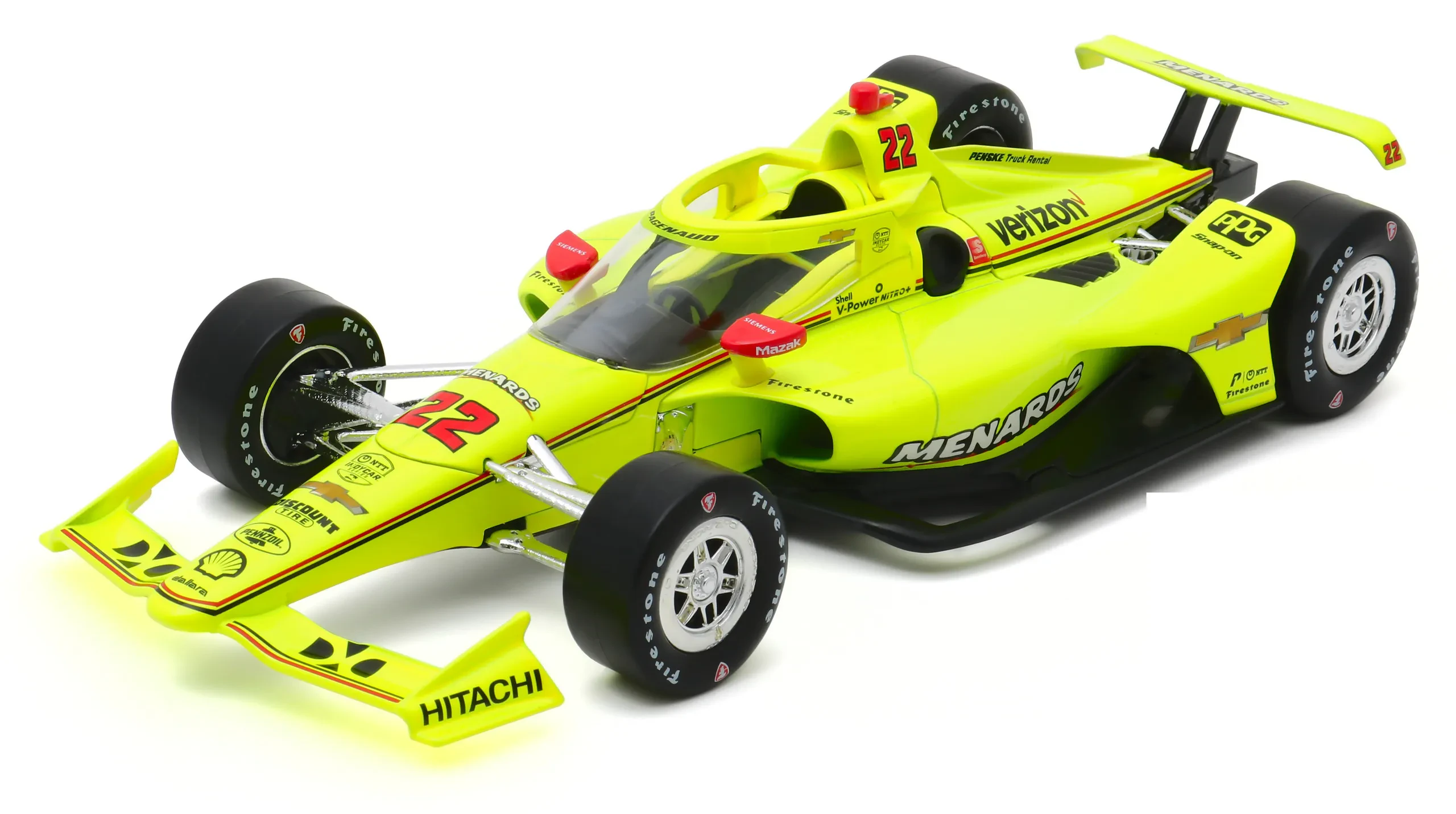 Close-up of IndyCar Diecast Detail
