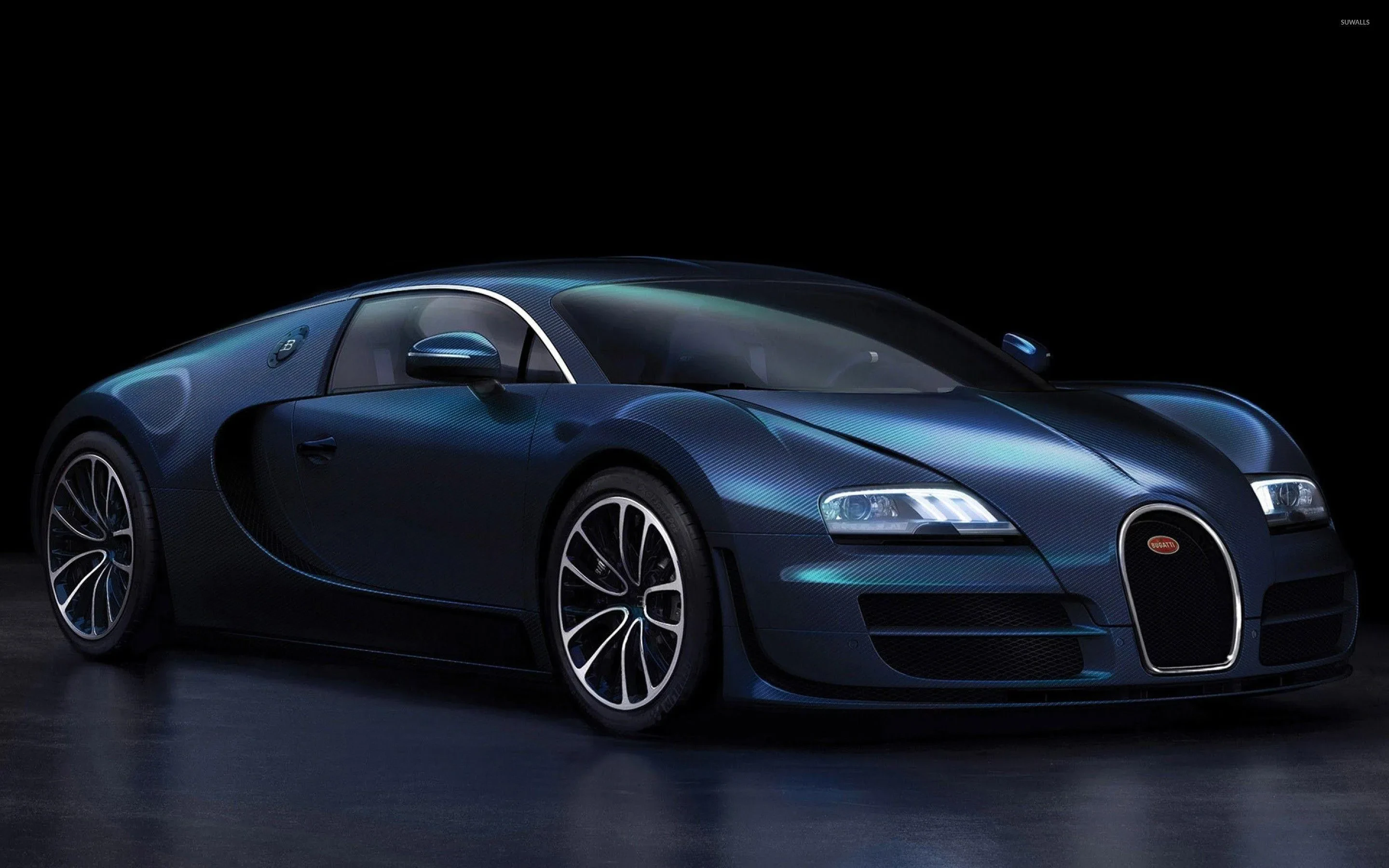 Bugatti Veyron 1 24 diecast model blue