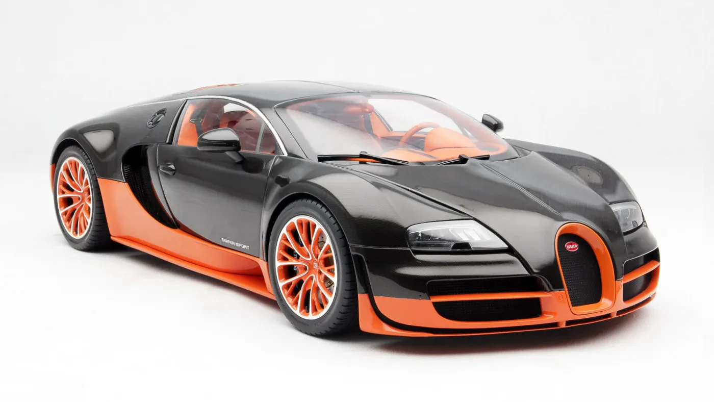 Bugatti Veyron 1 24 diecast model close up details