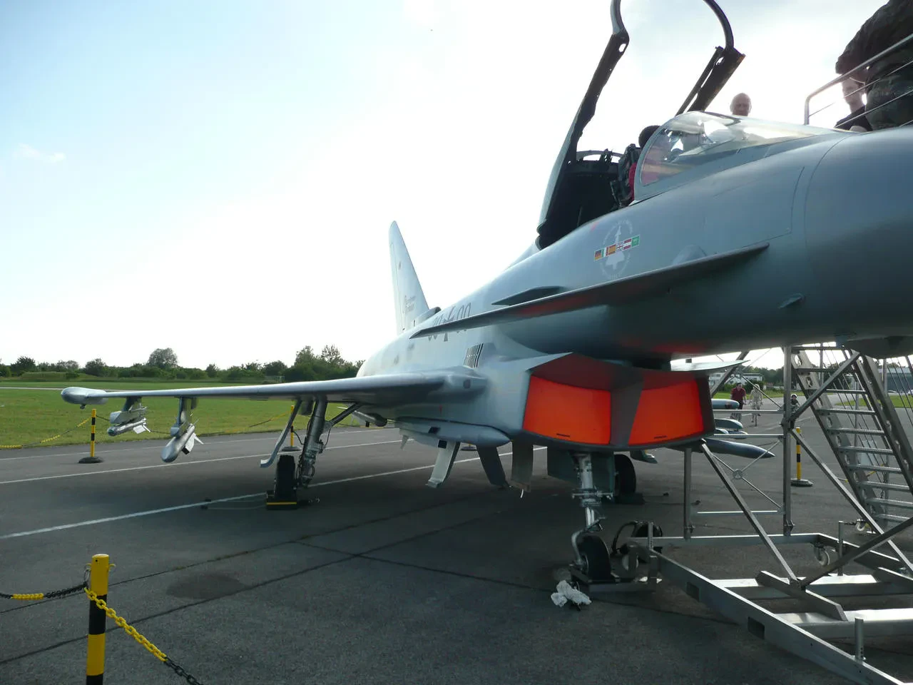 Close-up of Eurofighter Typhoon details