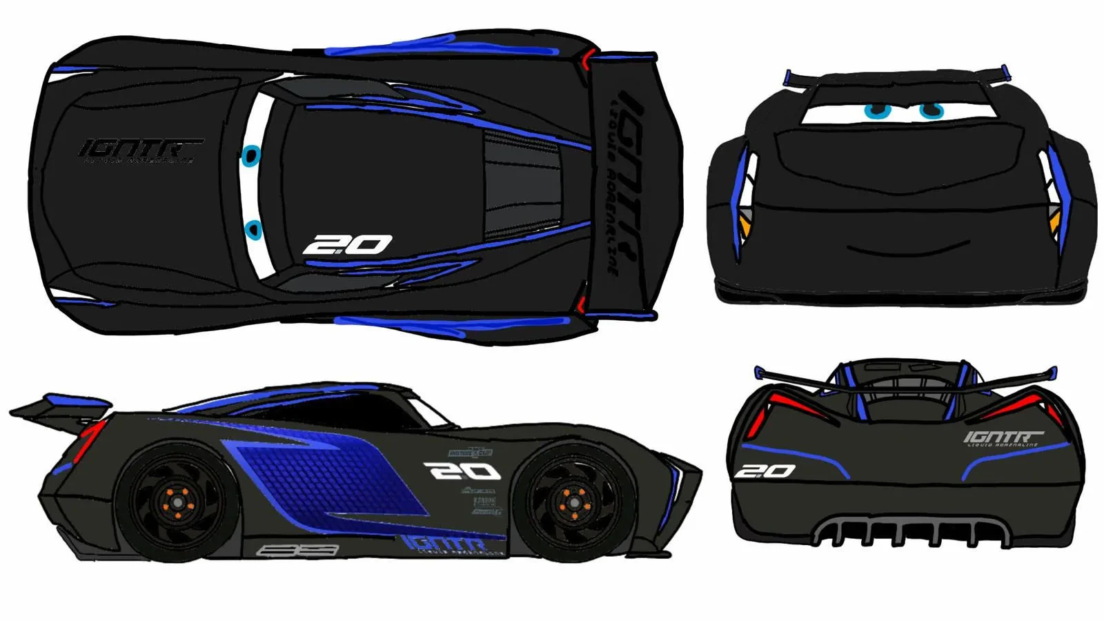 Cars 3 Jackson Storm Leak Less Diecast