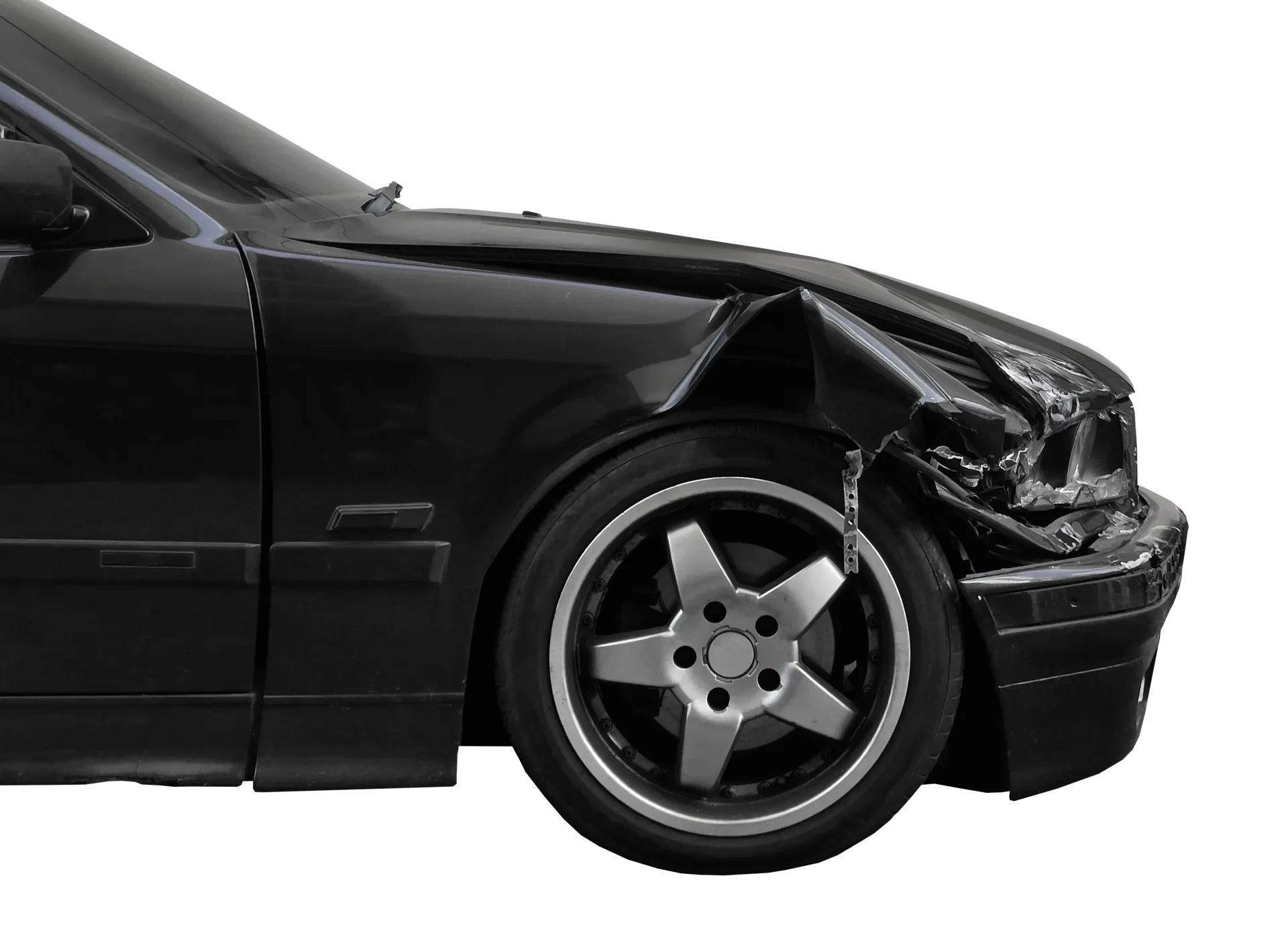 Damaged diecast car