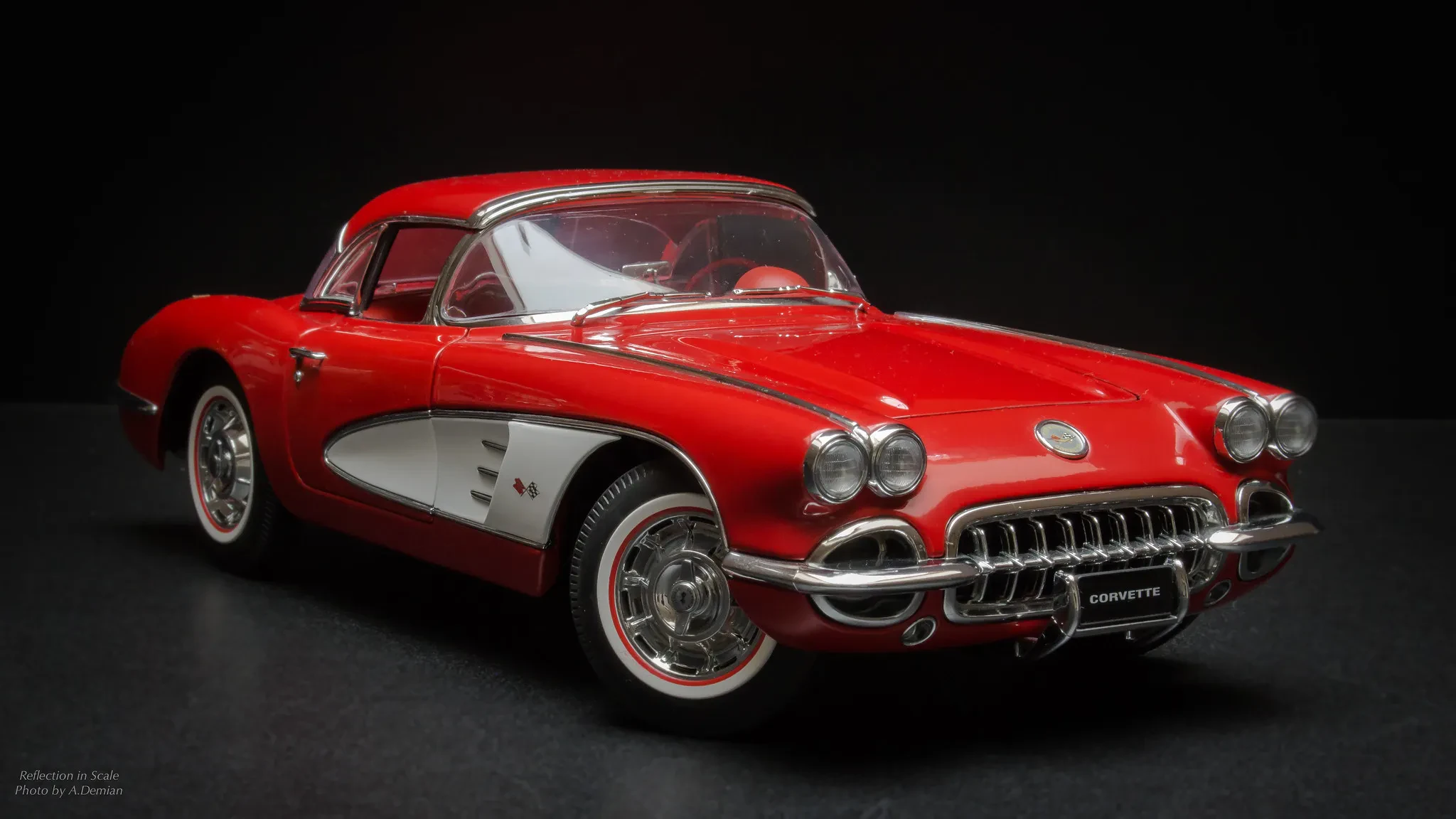 1976 Corvette diecast model comparison