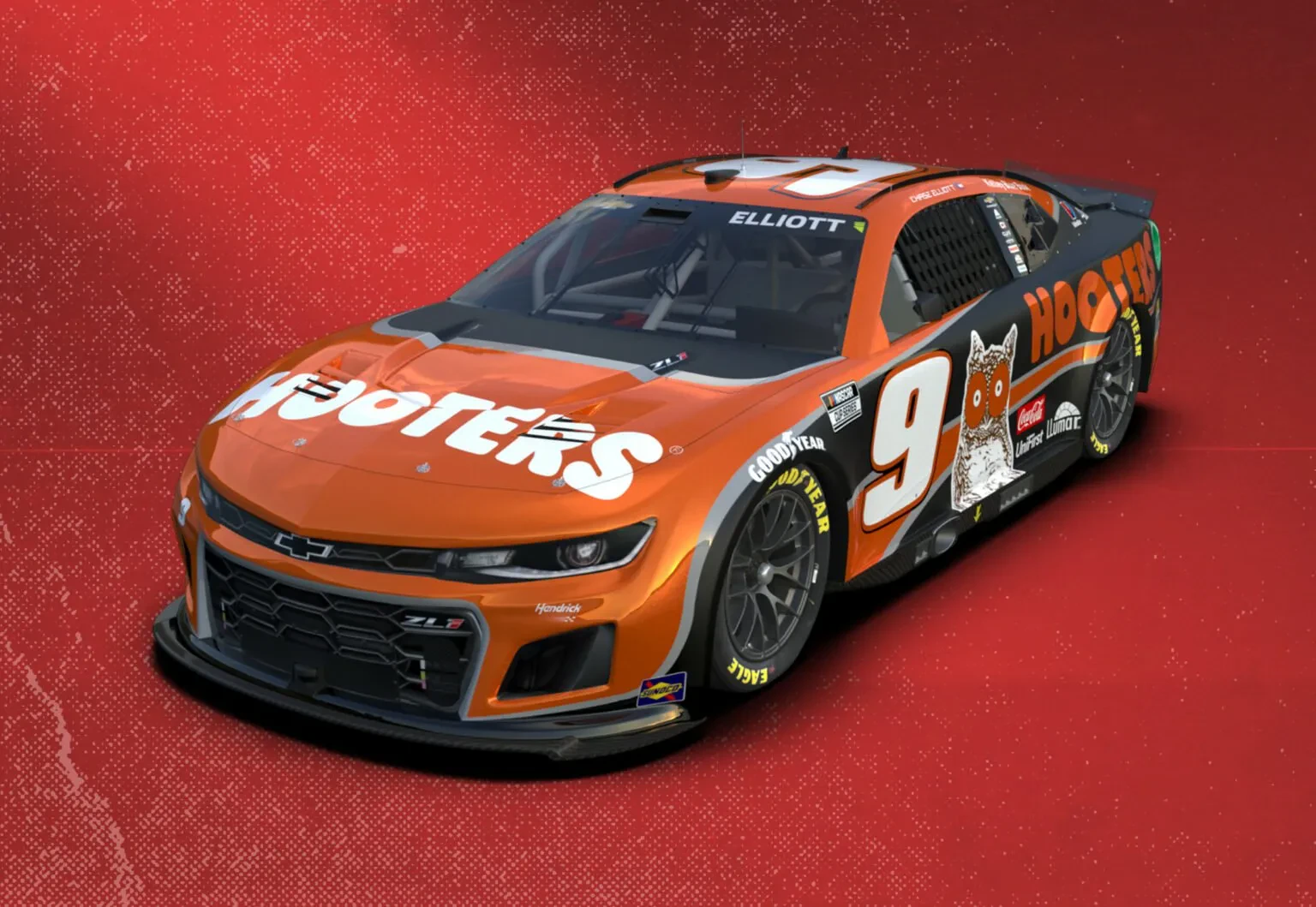 Chase Elliott diecast car 2024