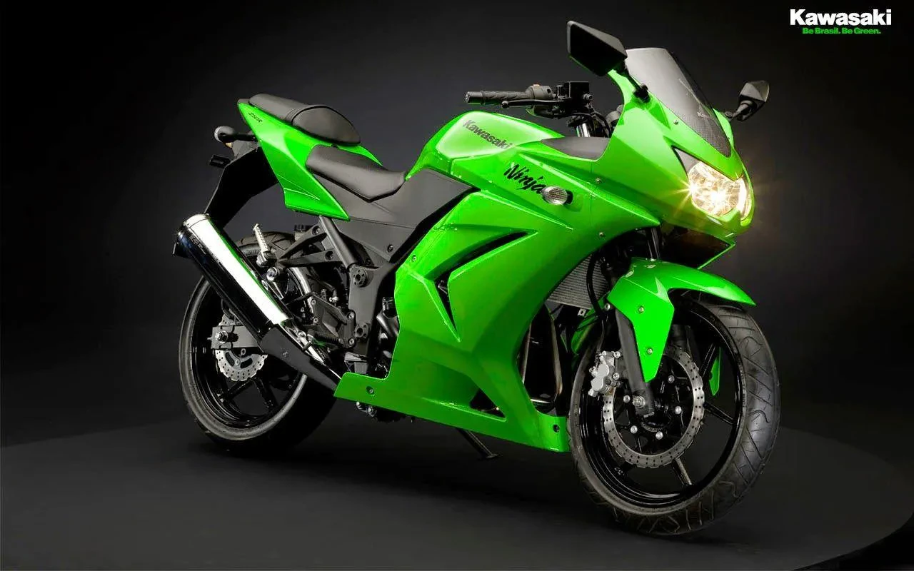 Detailed diecast Ninja 250 close-up