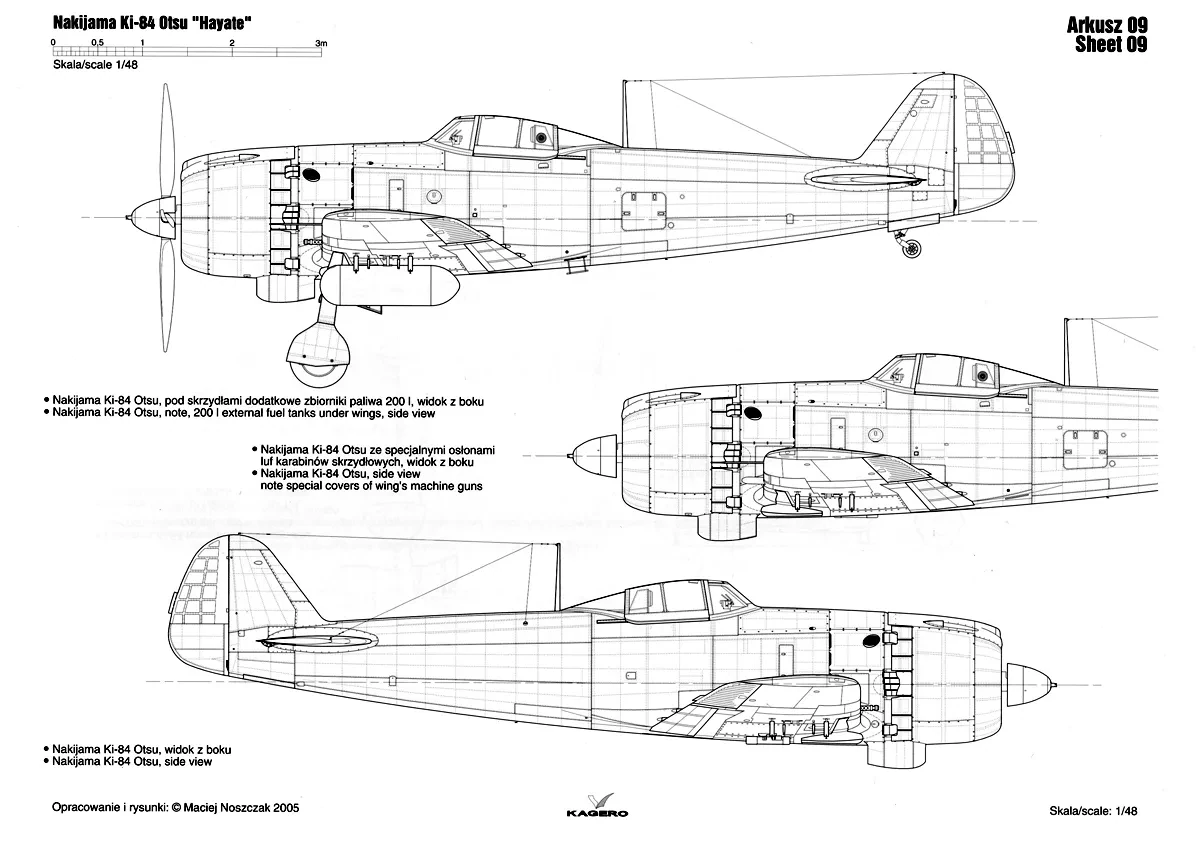 Nakajima Ki-84 Hayate diecast model