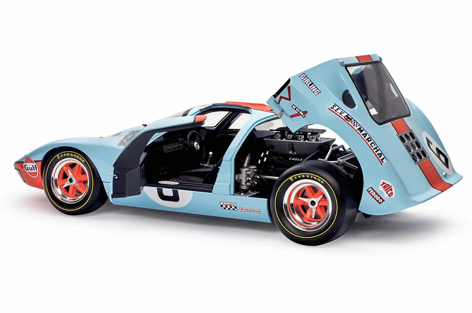 Ford GT40 diecast model close up