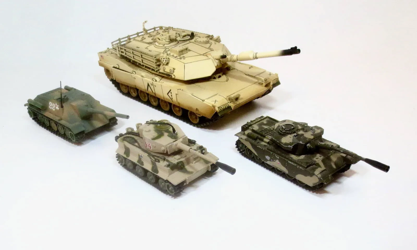 Military diecast model tanks