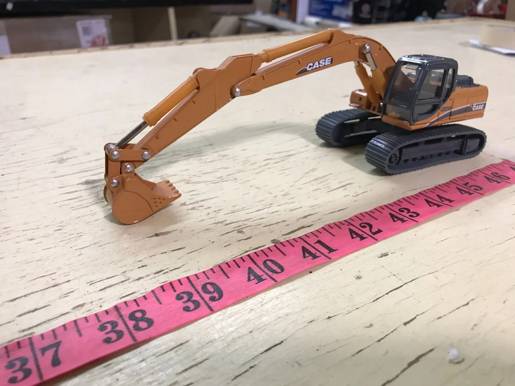 Diecast construction equipment display case